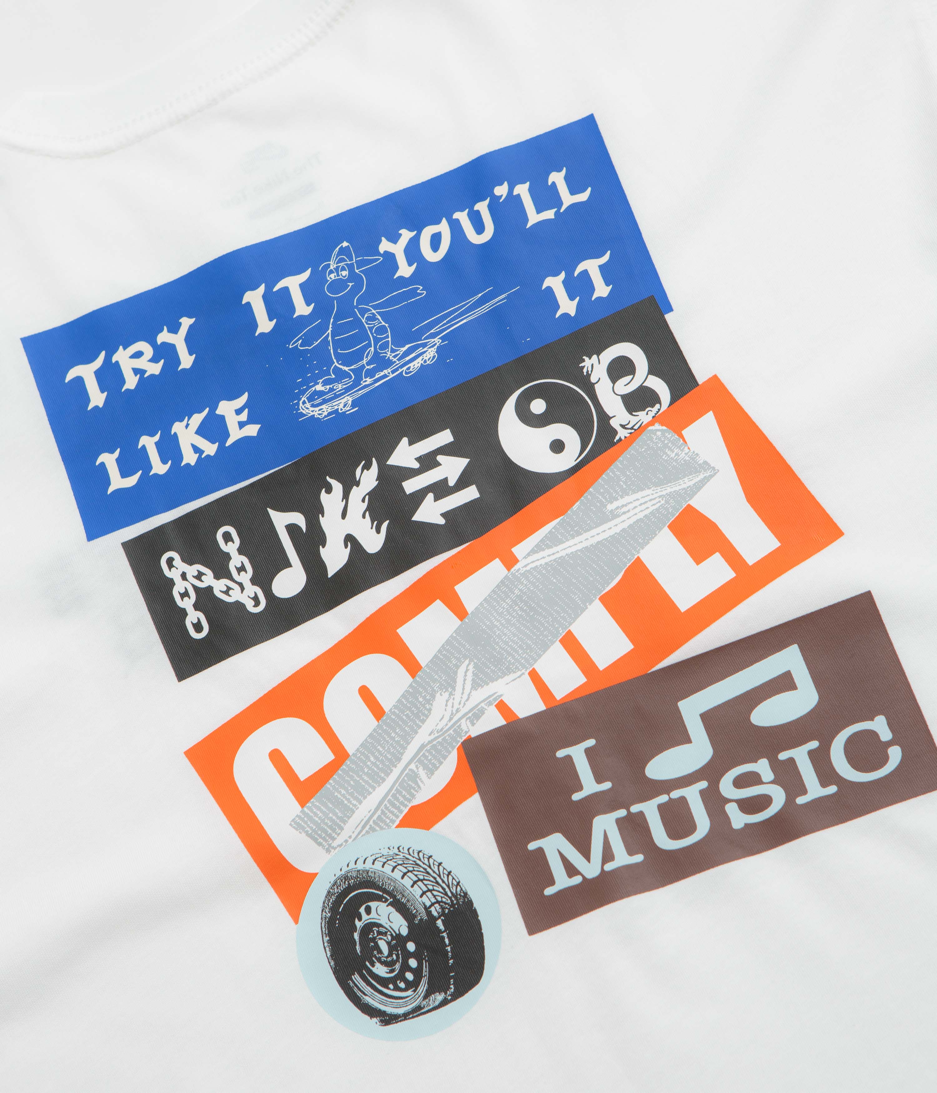 Nike SB Stickers T-Shirt - White - Image 5