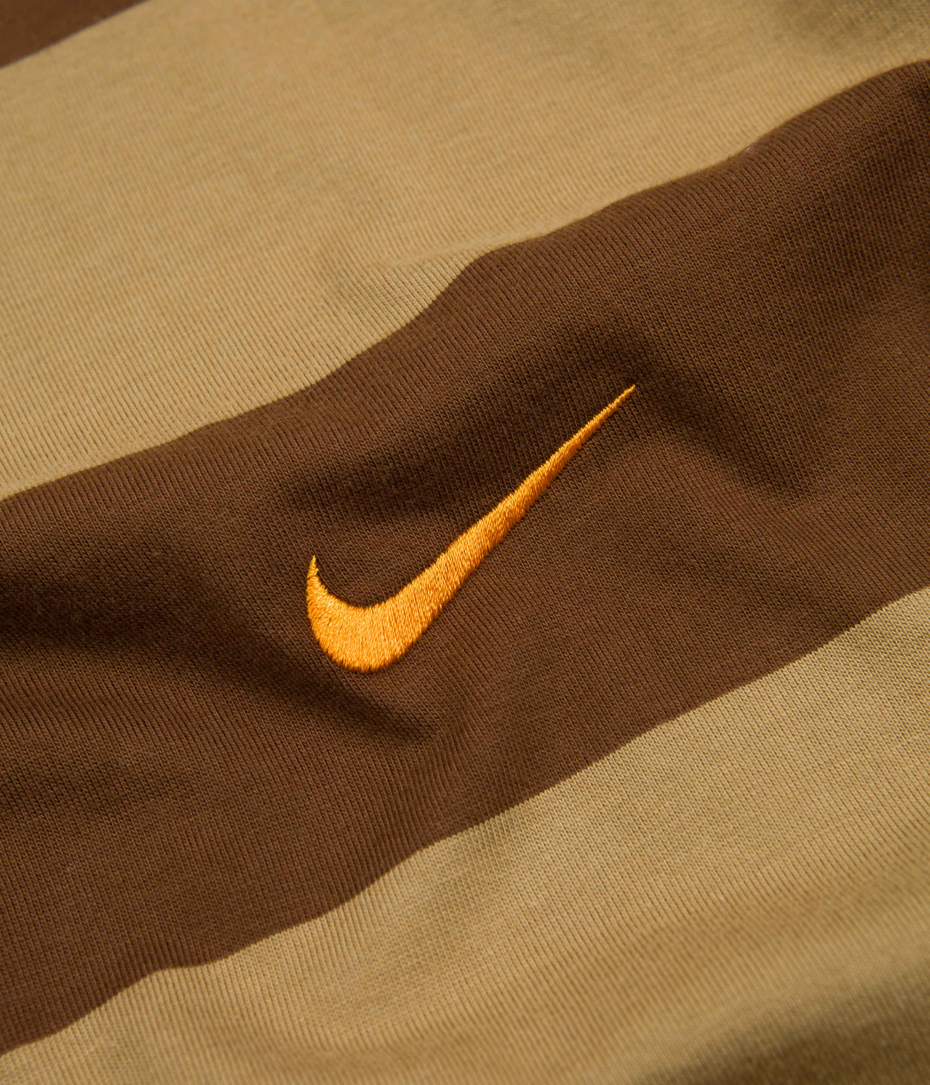 Nike SB Stripe Long Sleeve T-Shirt - Cacao Wow / Dark Driftwood - Image 3