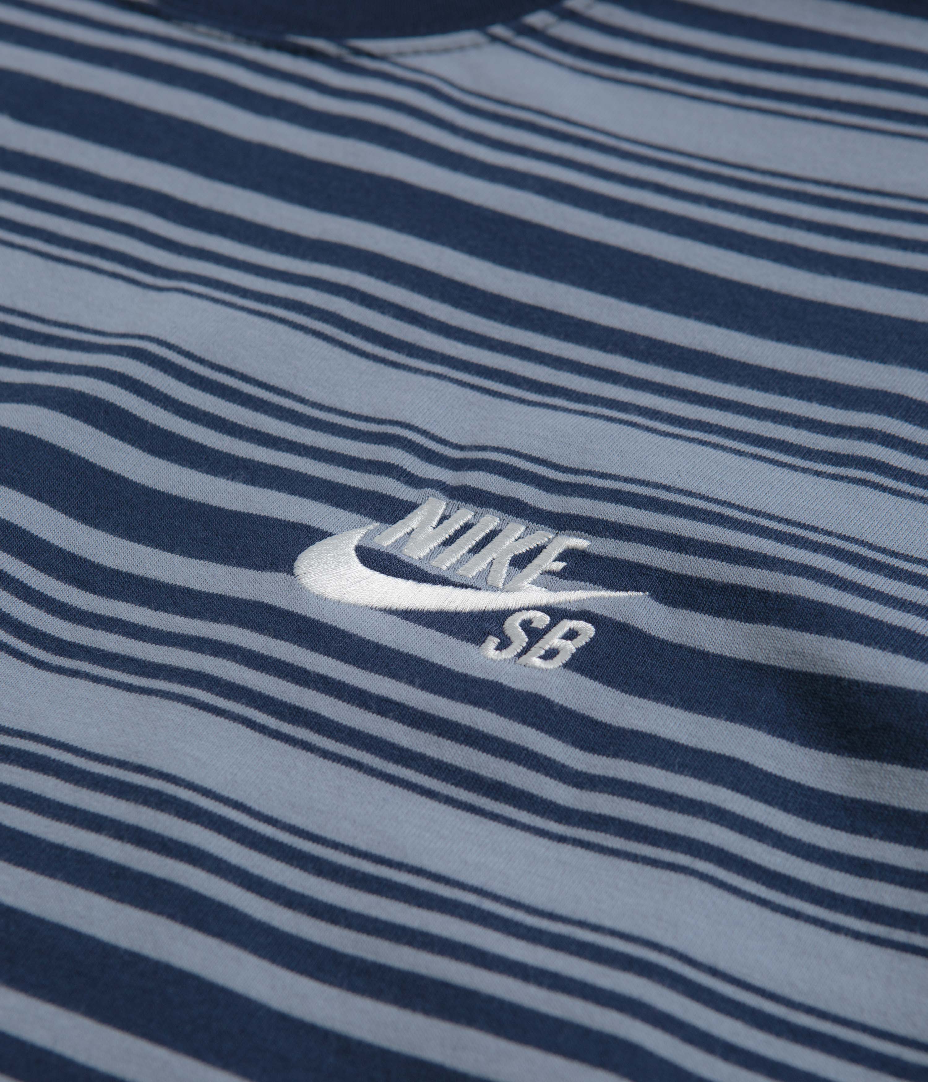 Nike SB Striped T-Shirt - Ashen Slate - Image 4