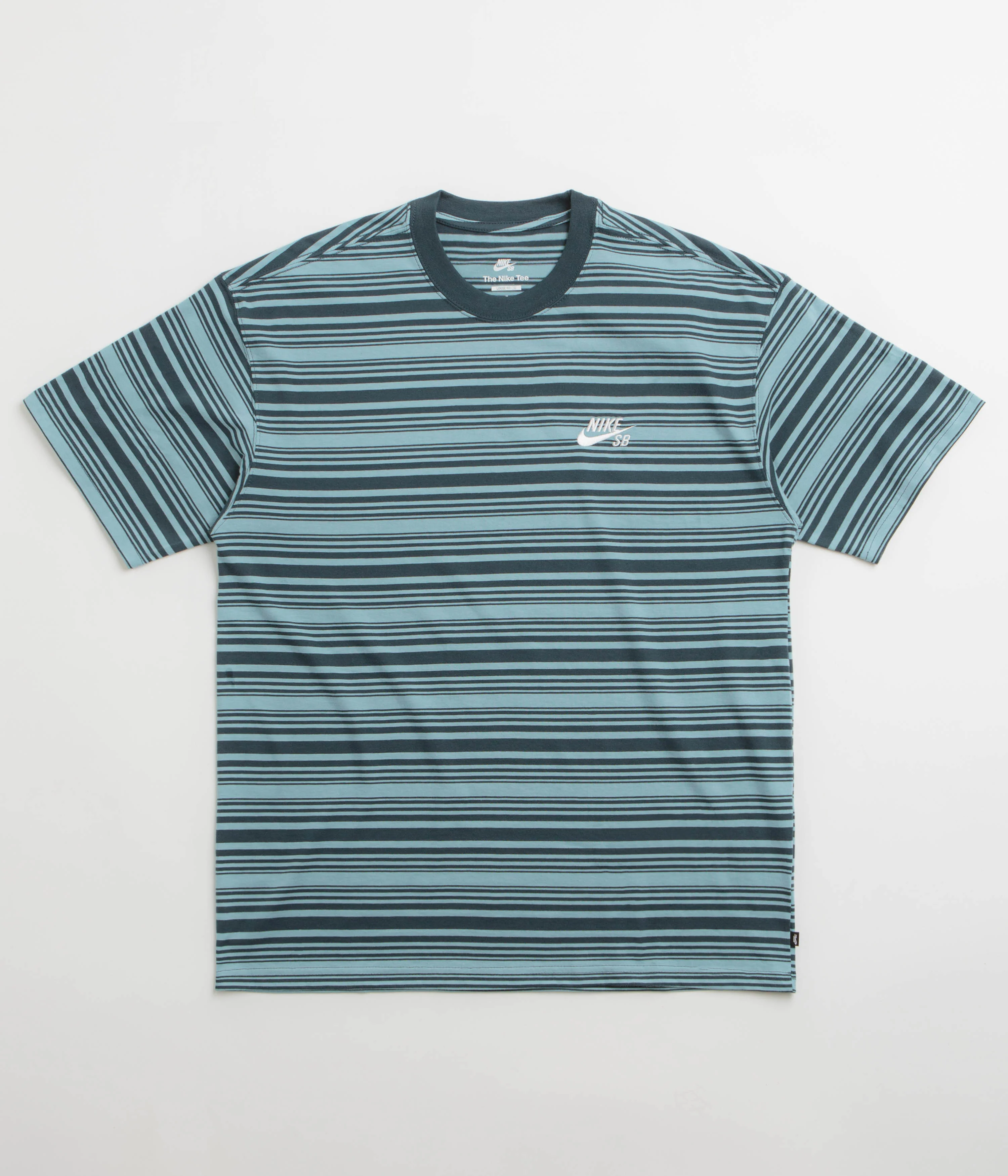 Nike SB Striped T-Shirt - Denim Turquoise