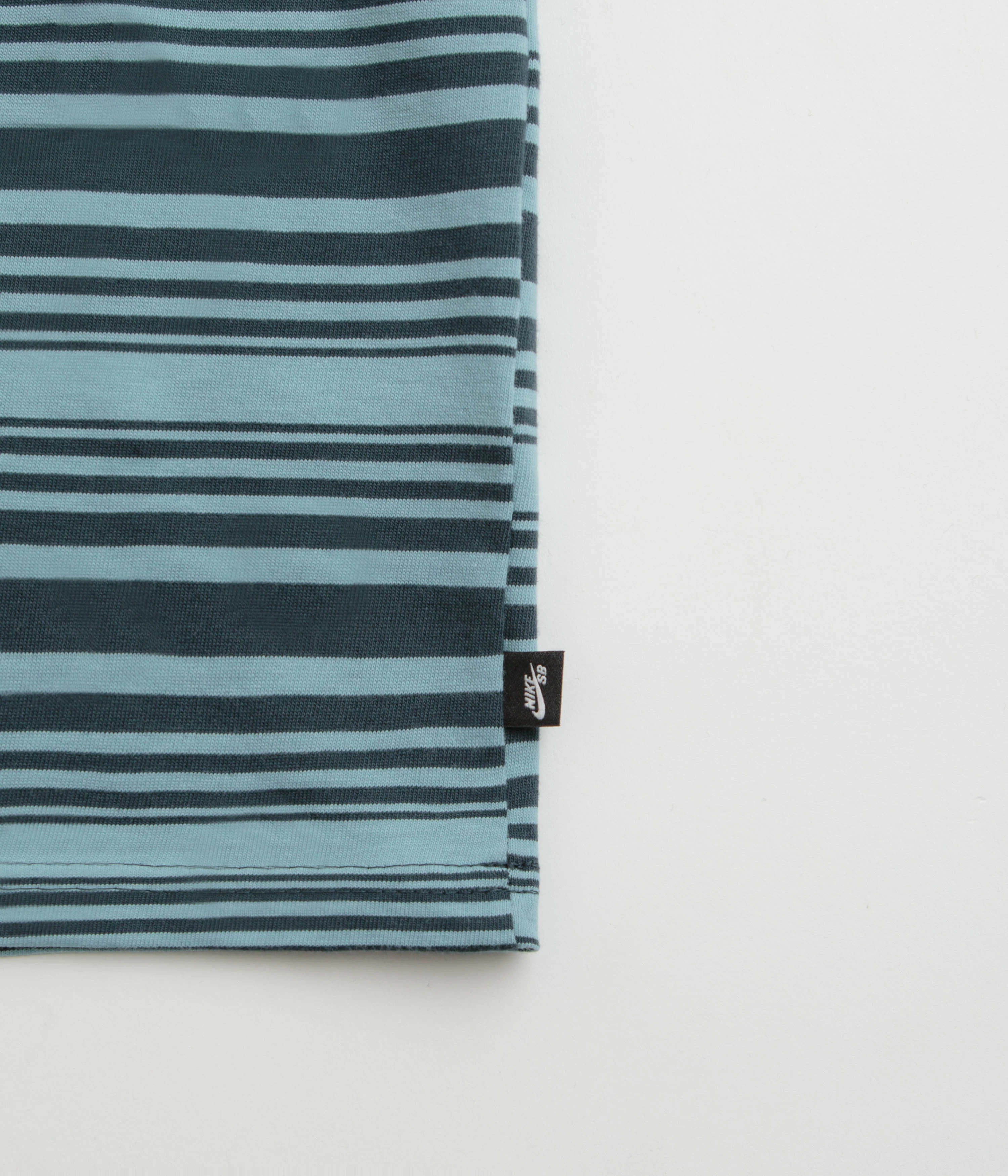 Nike SB Striped T-Shirt - Denim Turquoise - Image 4