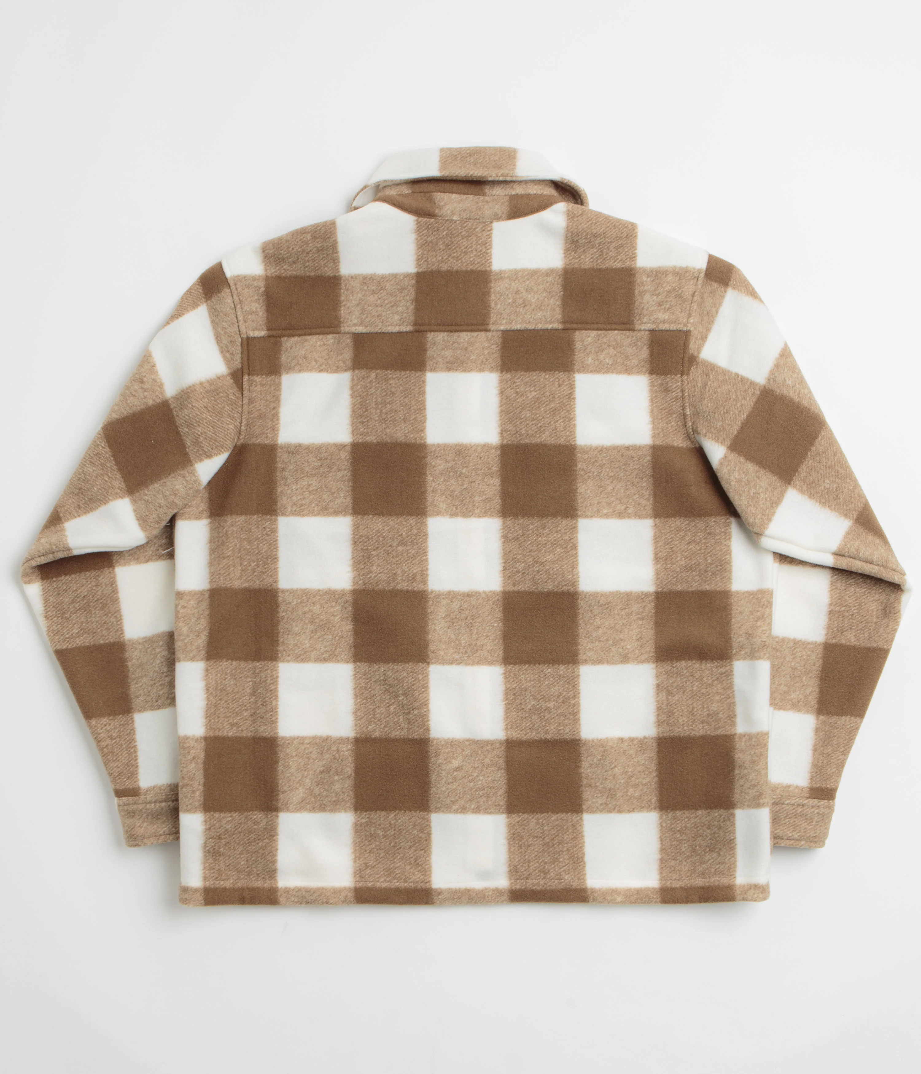 Nike SB STRTDYMRN Shirt Jacket - Sail / Mosswood Brown / White - Image 3