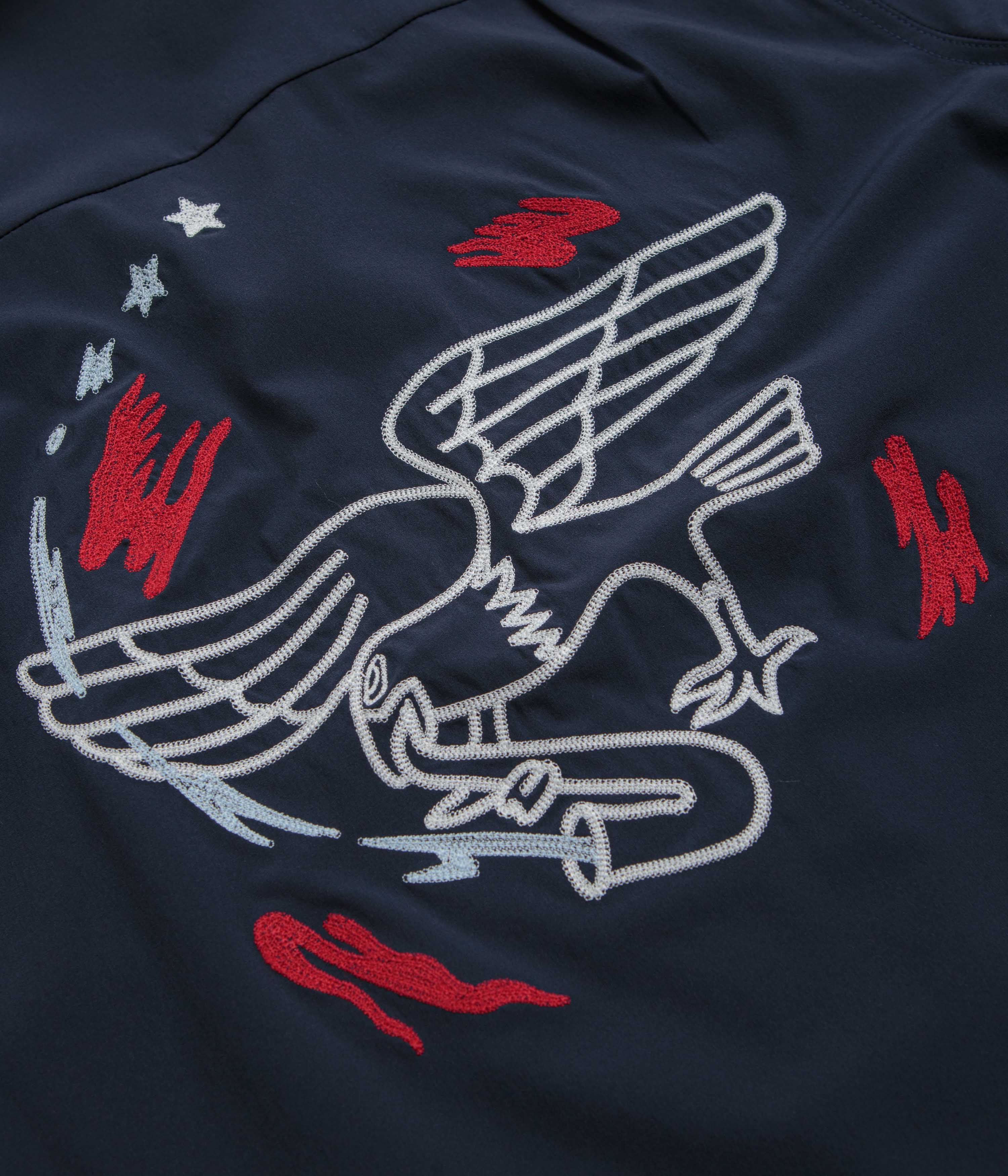 Nike SB Team USA Bowler Shirt - Obsidian / White - Image 7