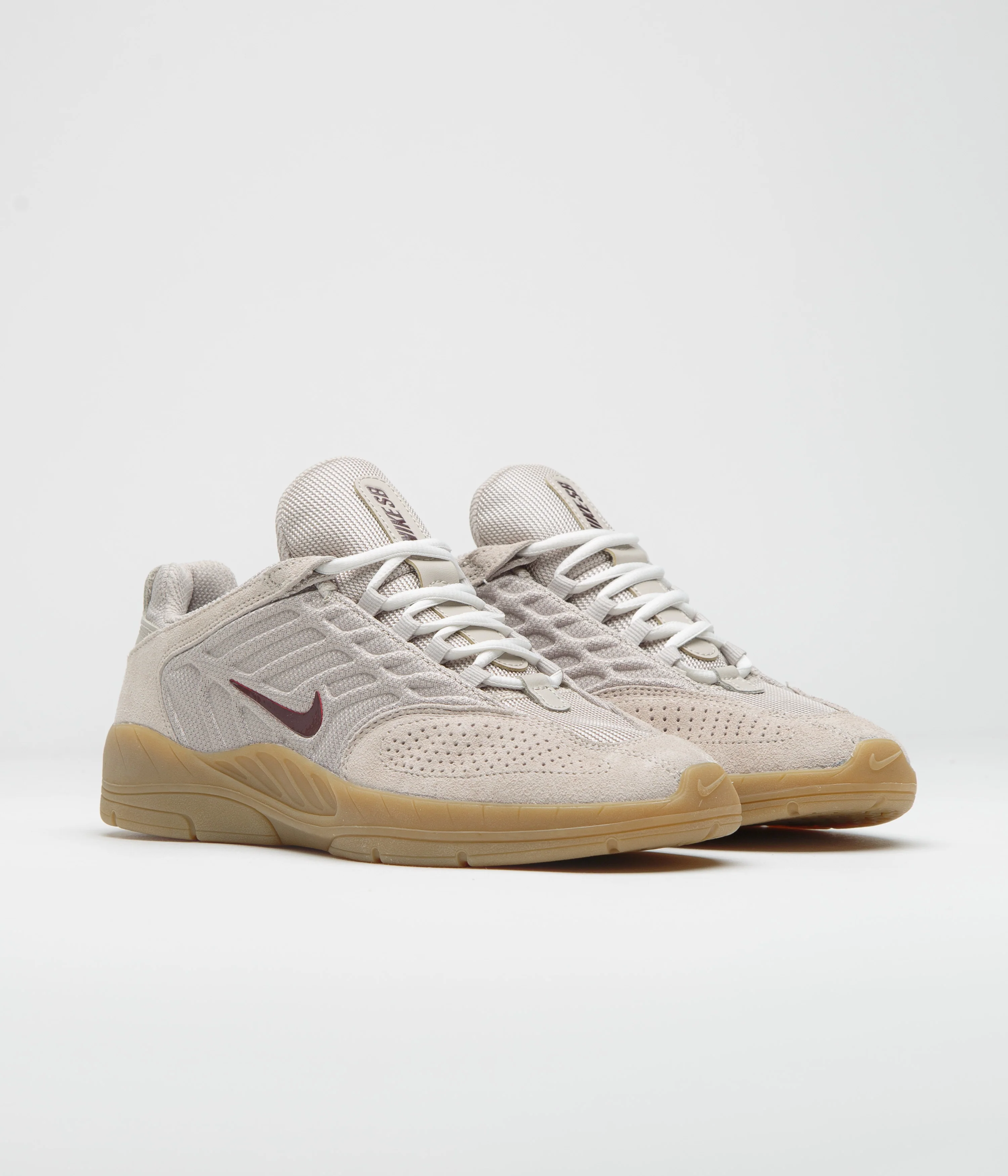 Nike SB Vertebrae Shoes - Cream II / Burgundy Crush - Phantom - Image 2