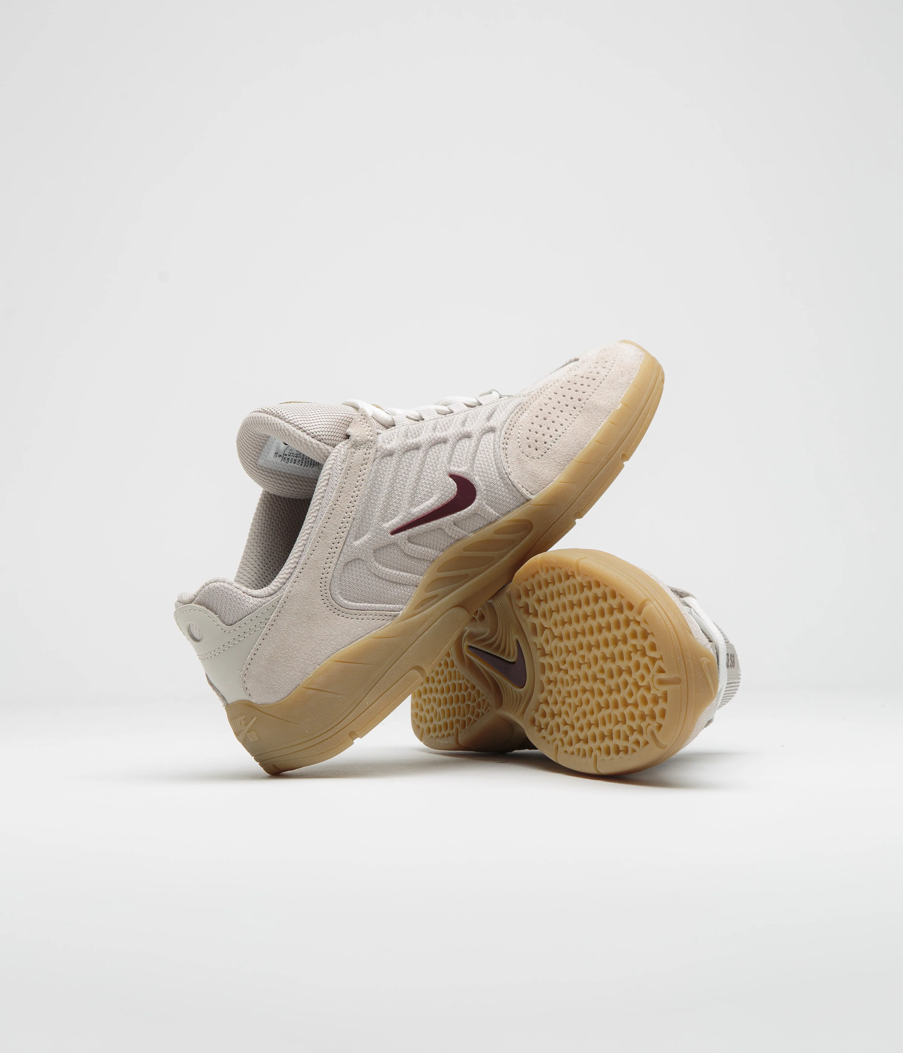 Nike SB Vertebrae Shoes - Cream II / Burgundy Crush - Phantom - Image 5