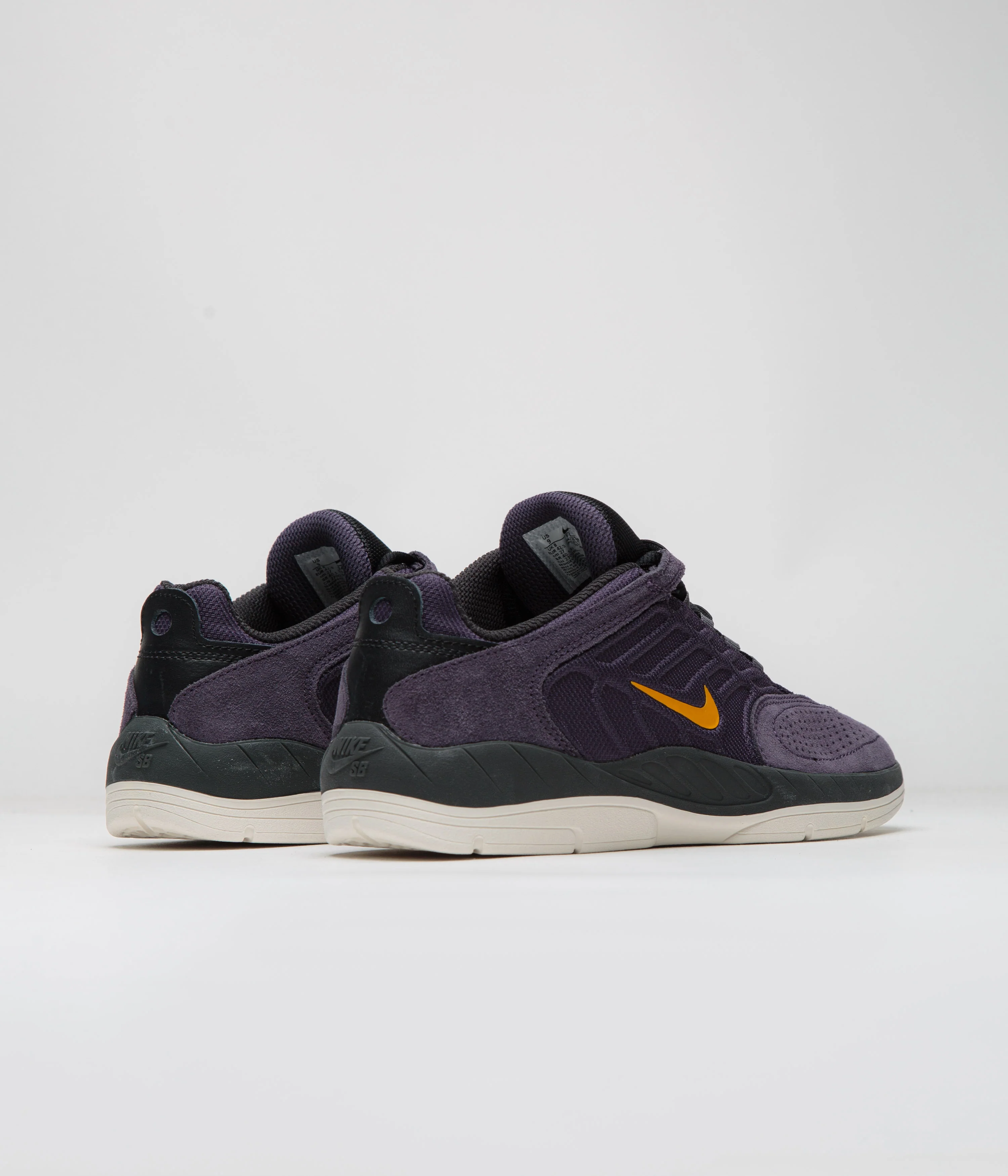Nike SB Vertebrae Shoes - Dark Raisin / University Gold - Black - Image 4