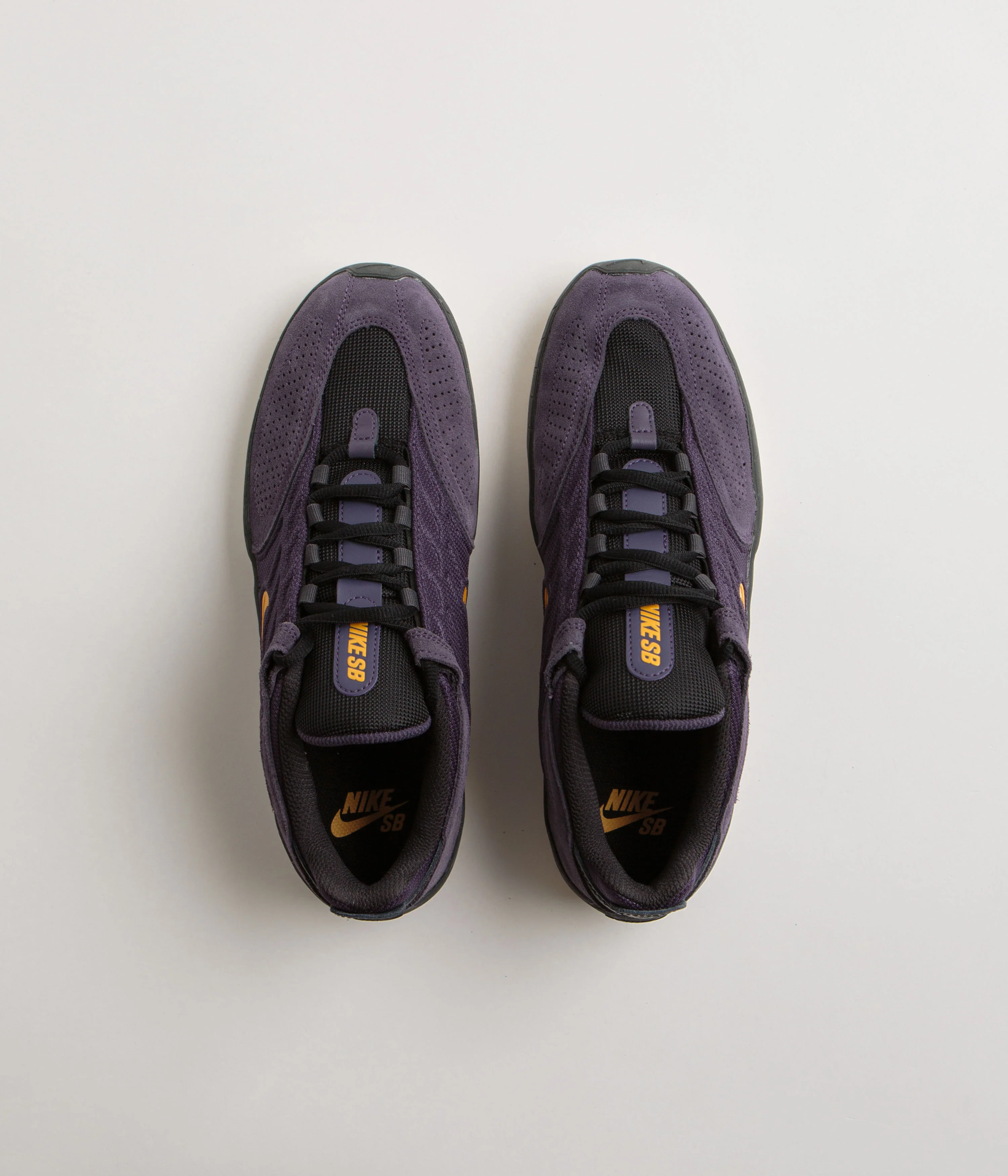 Nike SB Vertebrae Shoes - Dark Raisin / University Gold - Black - Image 7