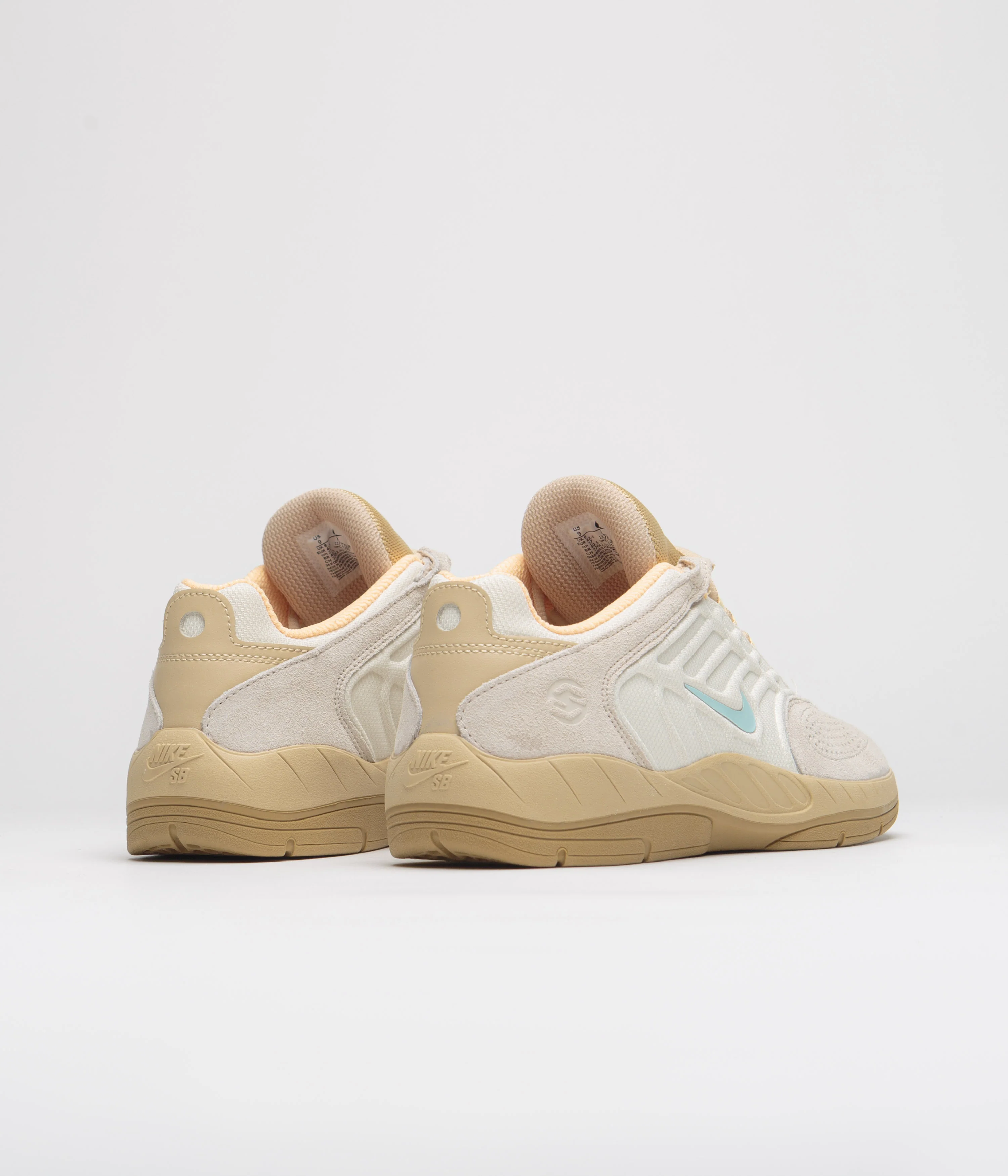 Nike SB Vertebrae TE Shoes - Coconut Milk / Jade Ice - Sesame - Gold - Image 5