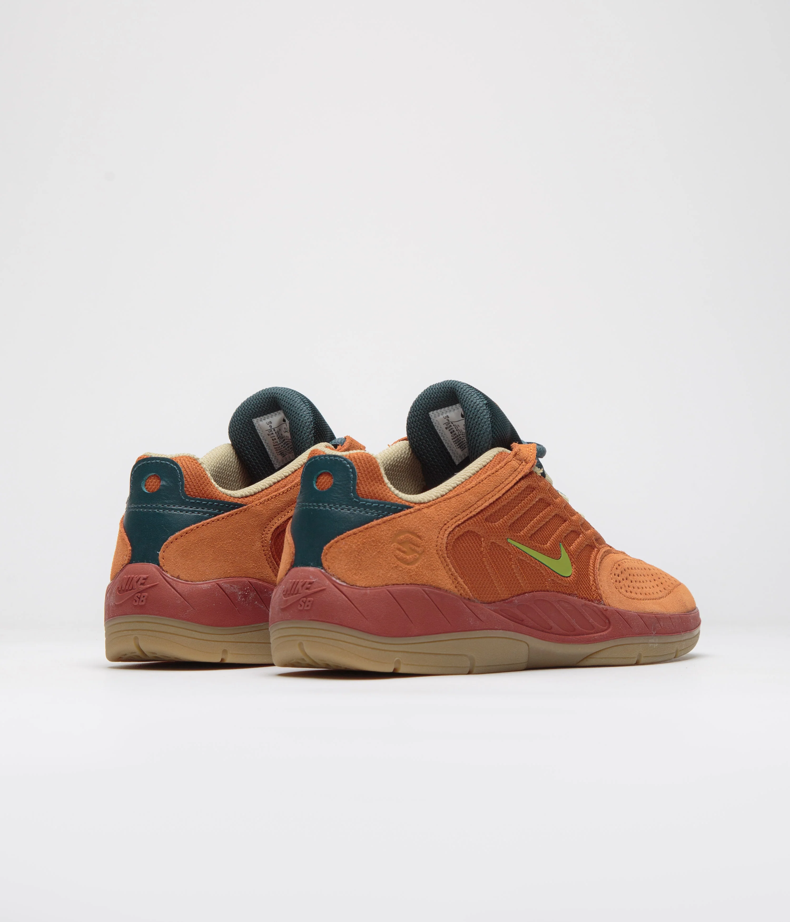 Nike SB Vertebrae TE Shoes - Dark Russet / Pear - Desert Orange - Image 4