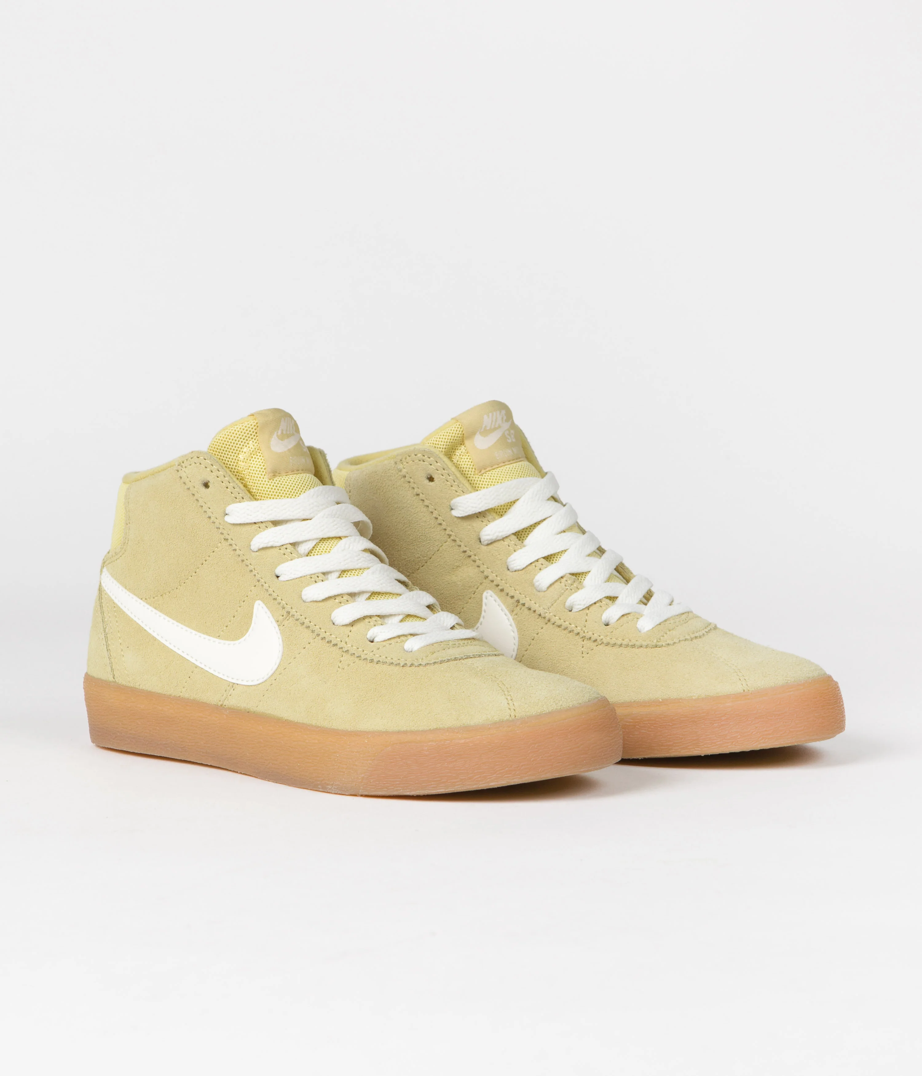 Nike SB Womens Bruin High Shoes - Lemon Wash / Sail - Lemon Wash - Image 2
