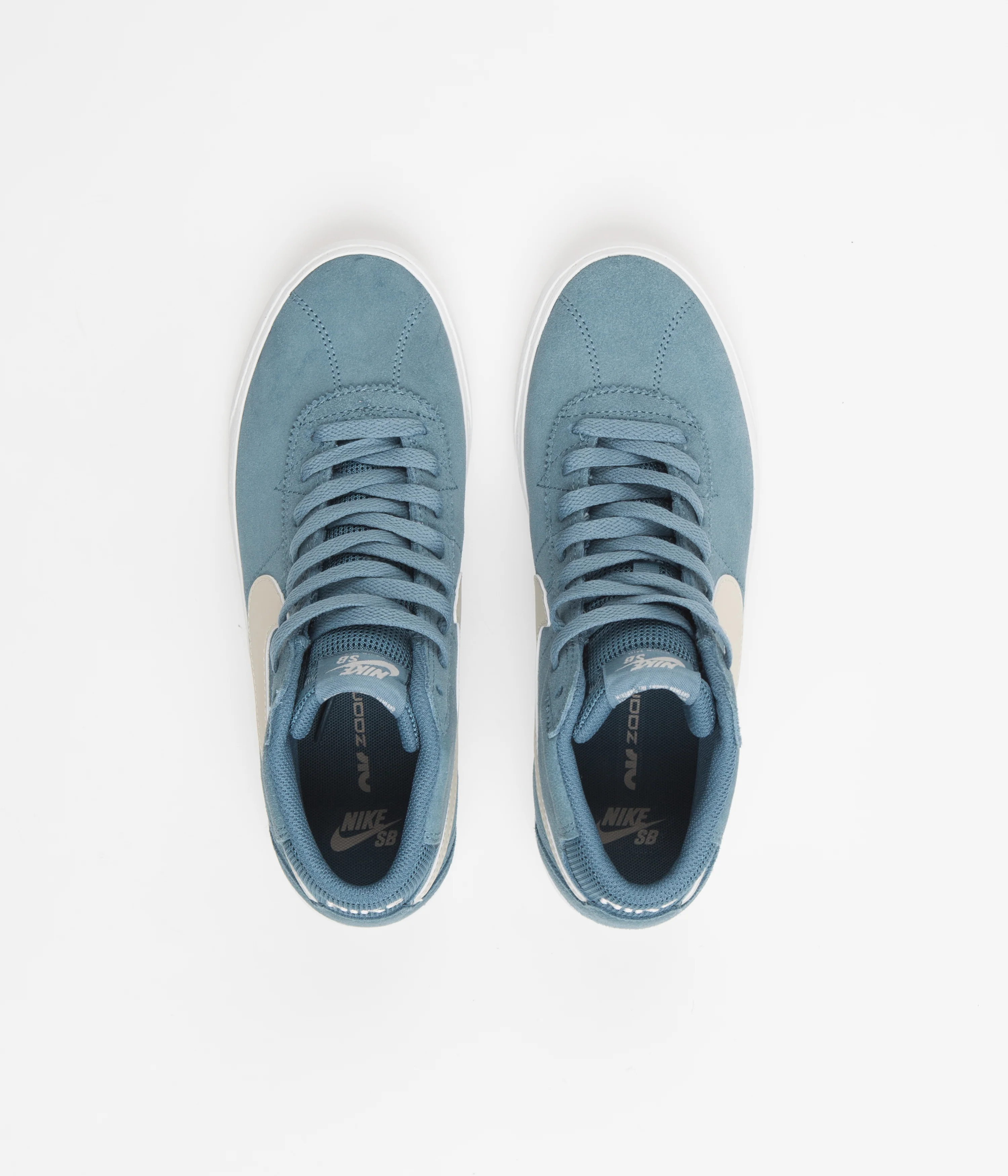Nike SB Womens Bruin High Shoes - Noise Aqua / Light Orewood Brown - Noise Aqua - Image 7