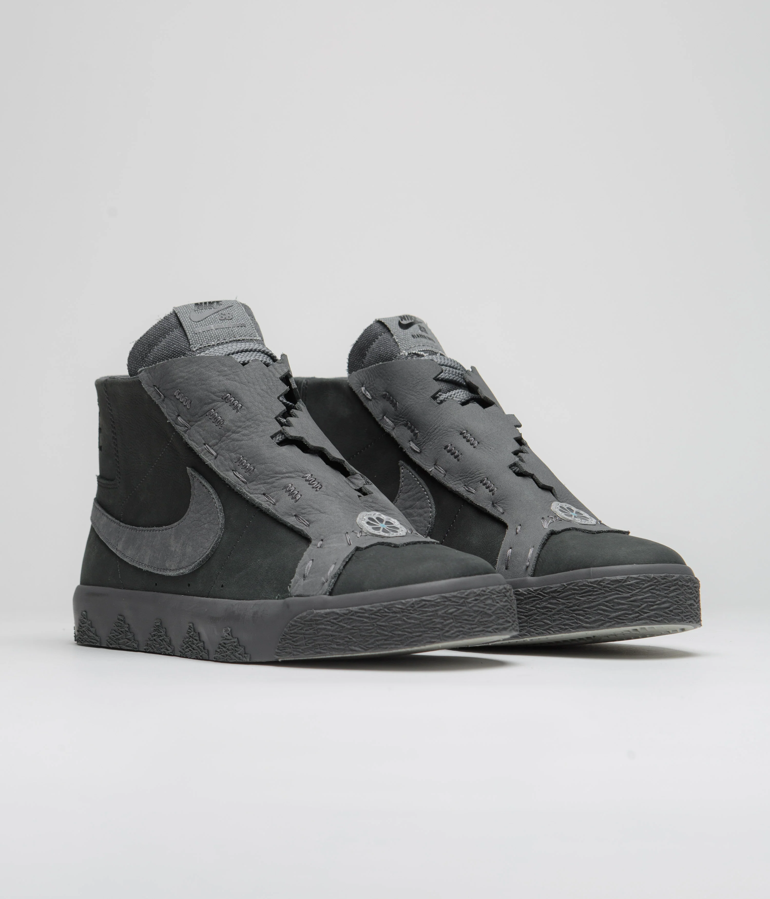 Nike SB x Di'Orr Greenwood Blazer Mid Shoes - Anthracite / Dark Smoke Grey - Image 3