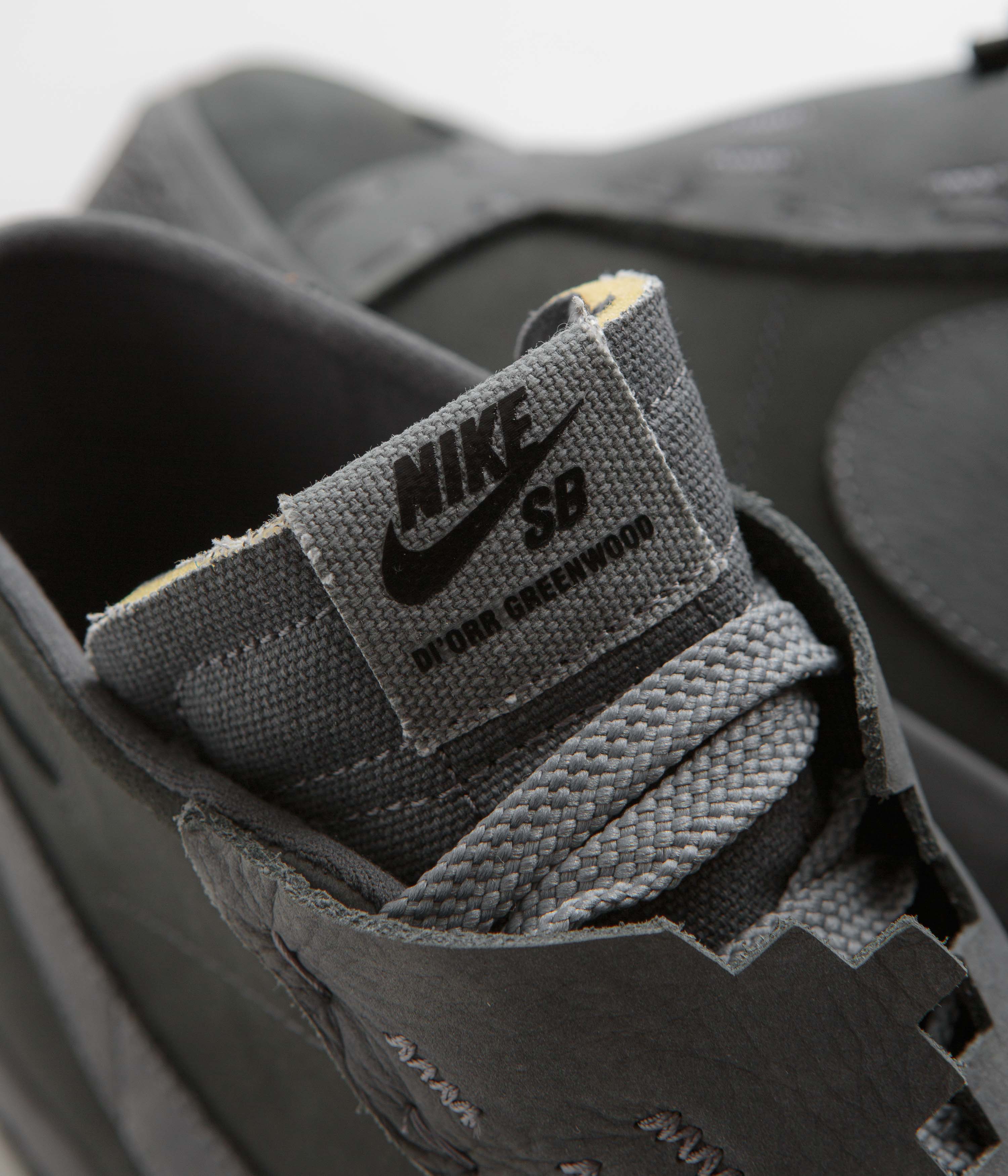Nike SB x Di'Orr Greenwood Blazer Mid Shoes - Anthracite / Dark Smoke Grey - Image 4