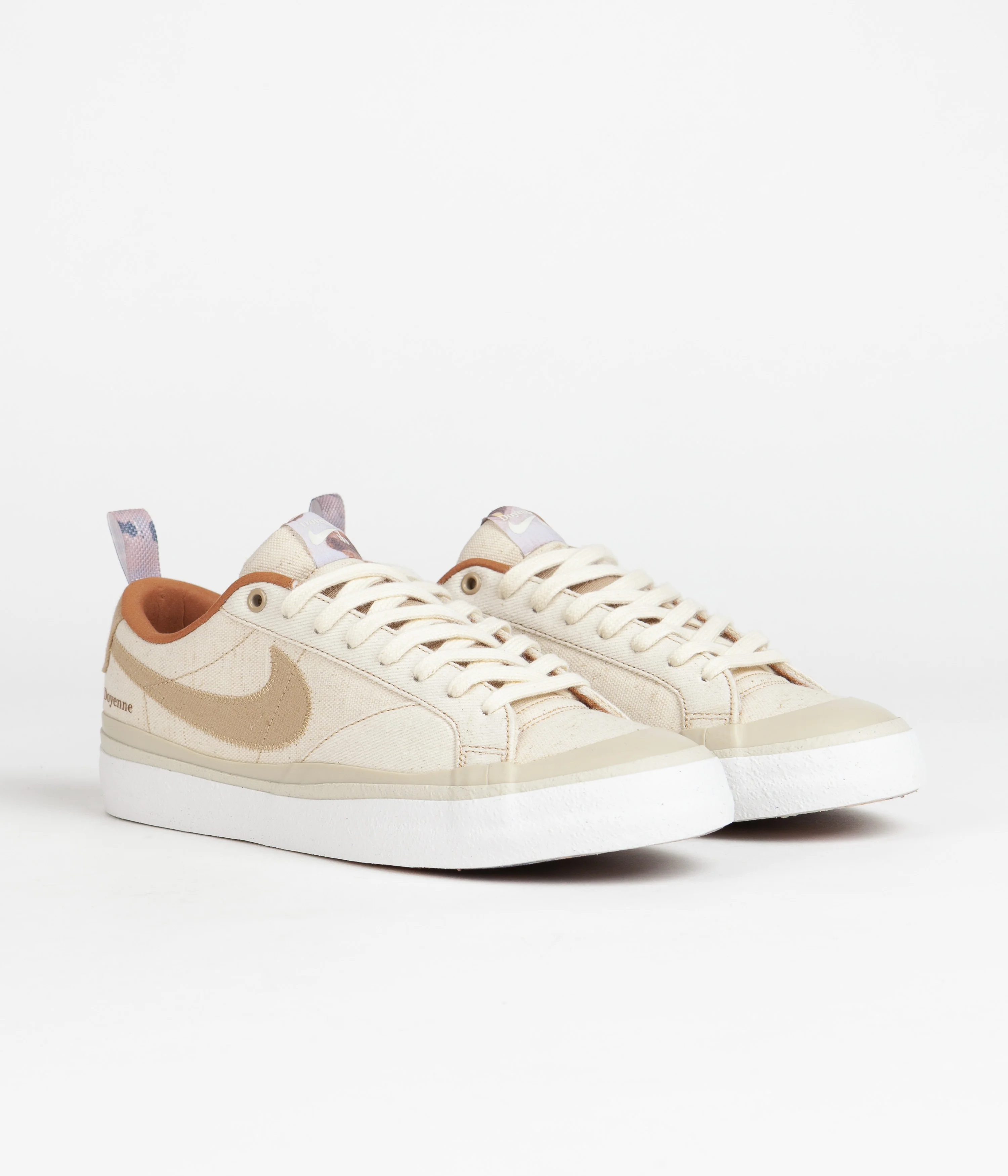 Nike SB x Doyenne Blazer Low Shoes - Coconut Milk / Rattan - Limestone - Rattan - Image 2
