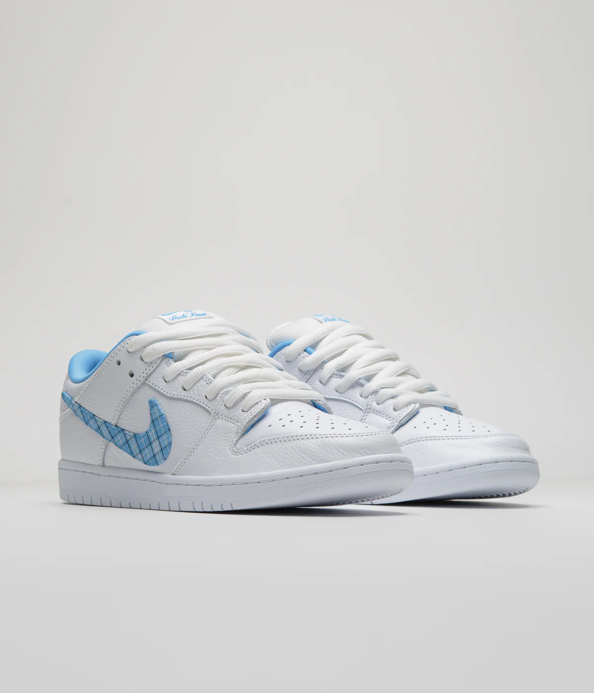 Nike SB x Nicole Hause Dunk Low Shoes - White / University Blue / White / Midnight Navy / Pure Platinum - Image 2