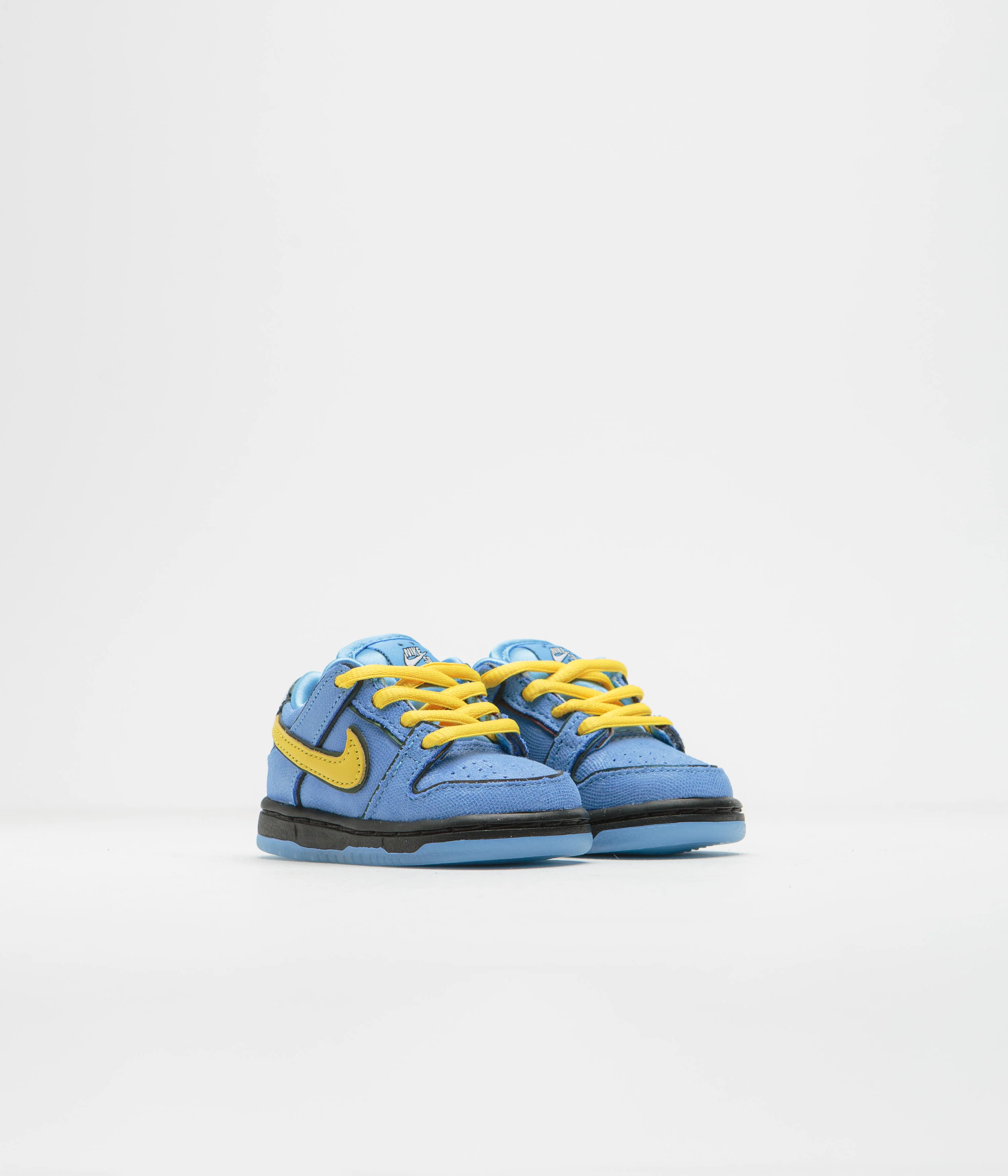 Nike SB x Powerpuff Girls Dunk Low Pro 'Bubbles' (Toddler) Shoes - University Blue / Tour Yellow - Image 2