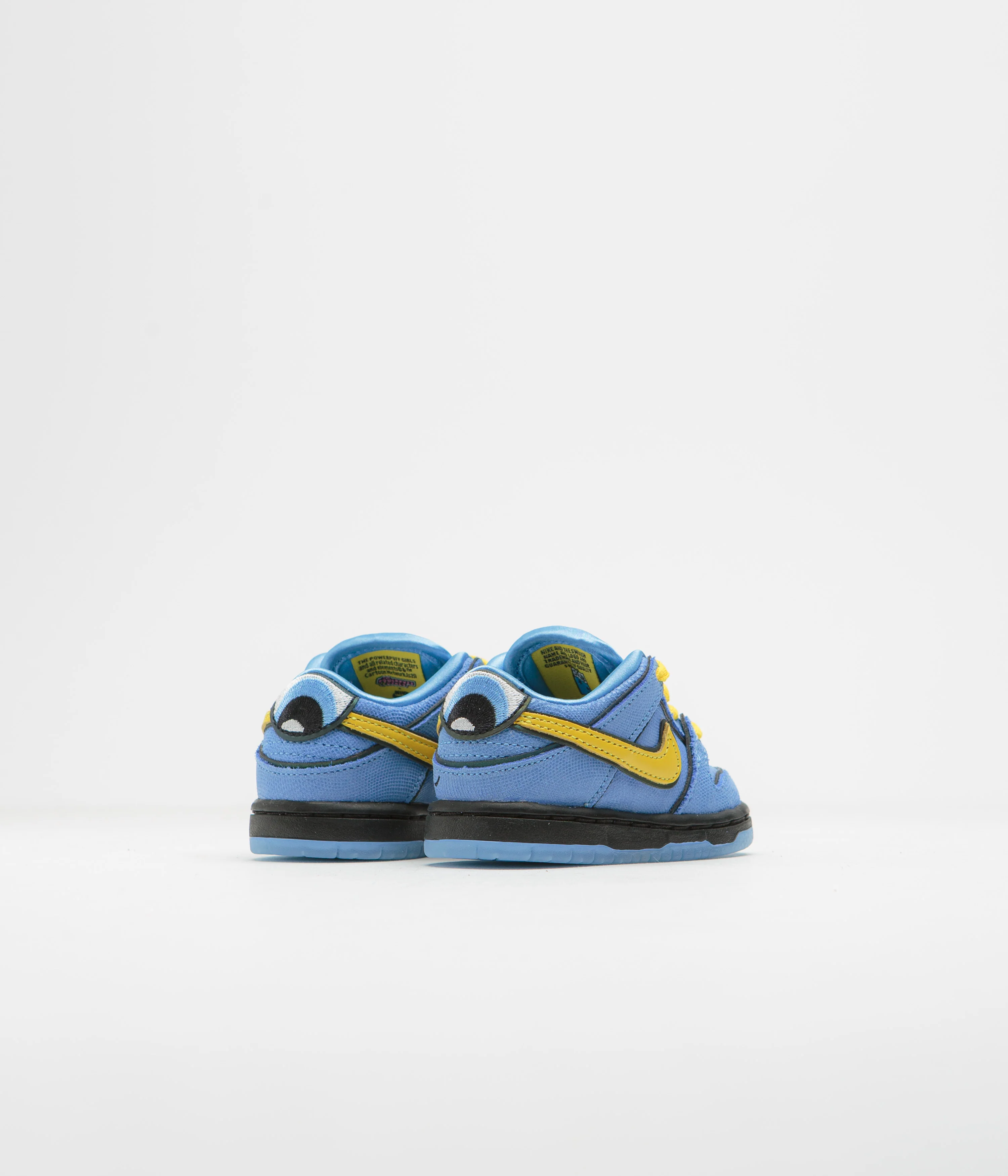 Nike SB x Powerpuff Girls Dunk Low Pro 'Bubbles' (Toddler) Shoes - University Blue / Tour Yellow - Image 4