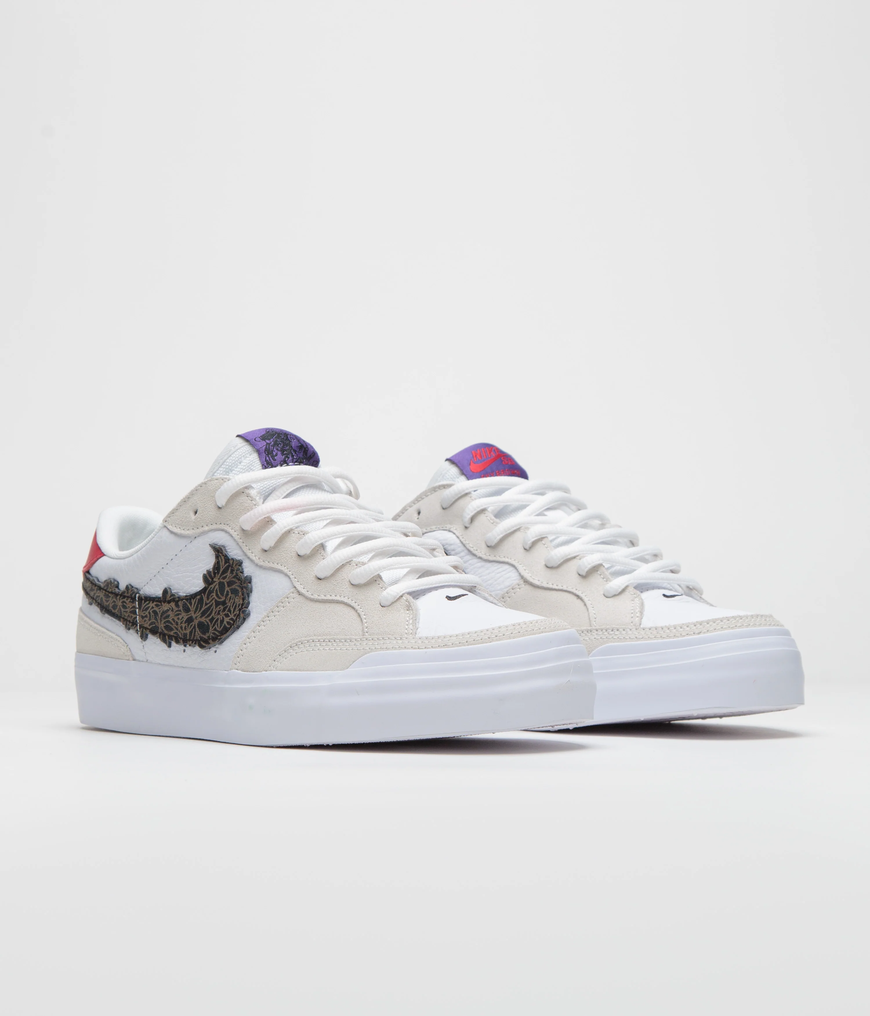 Nike SB x Sky Brown Pogo Plus Shoes - Sail / White - Gym Red - Black - Image 2