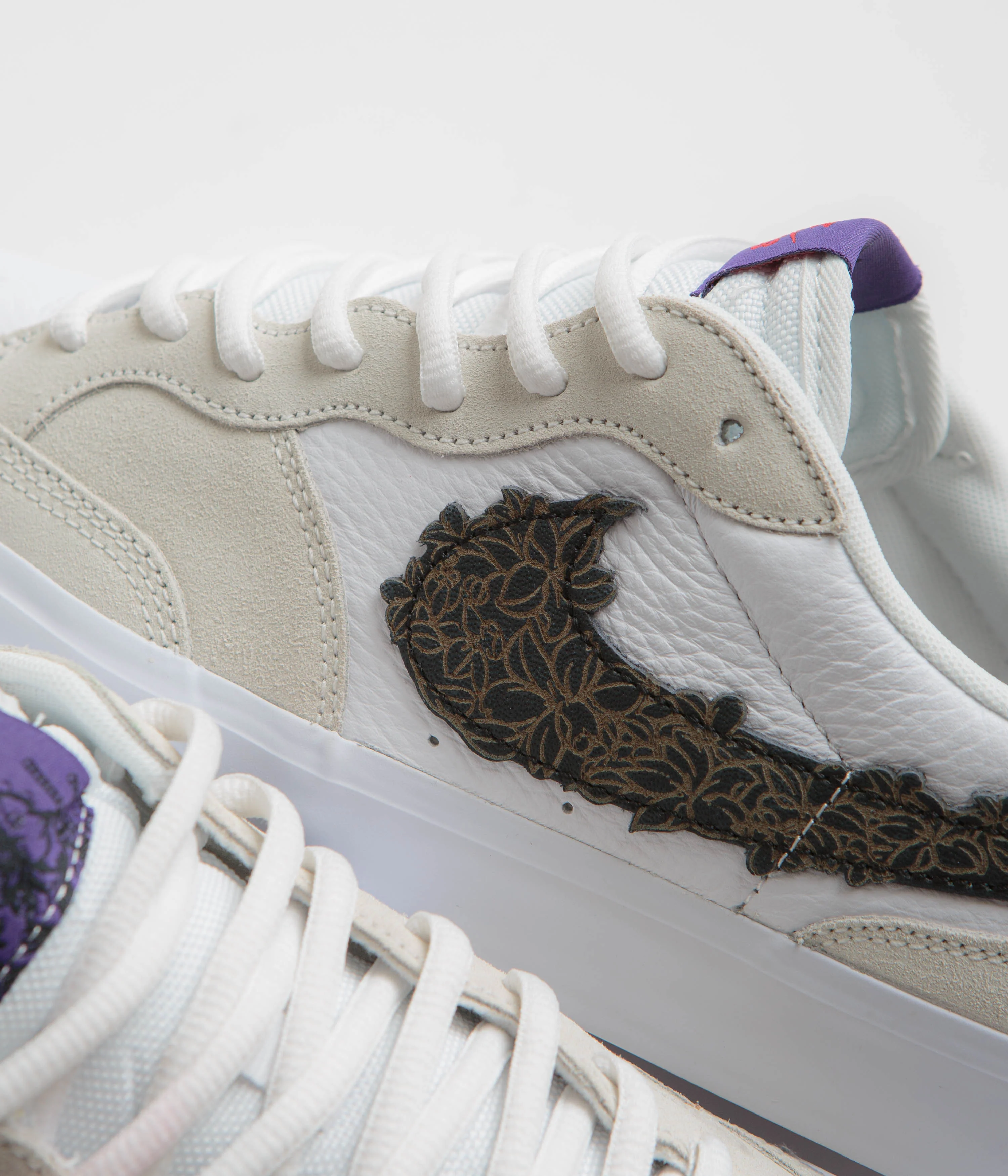 Nike SB x Sky Brown Pogo Plus Shoes - Sail / White - Gym Red - Black - Image 3