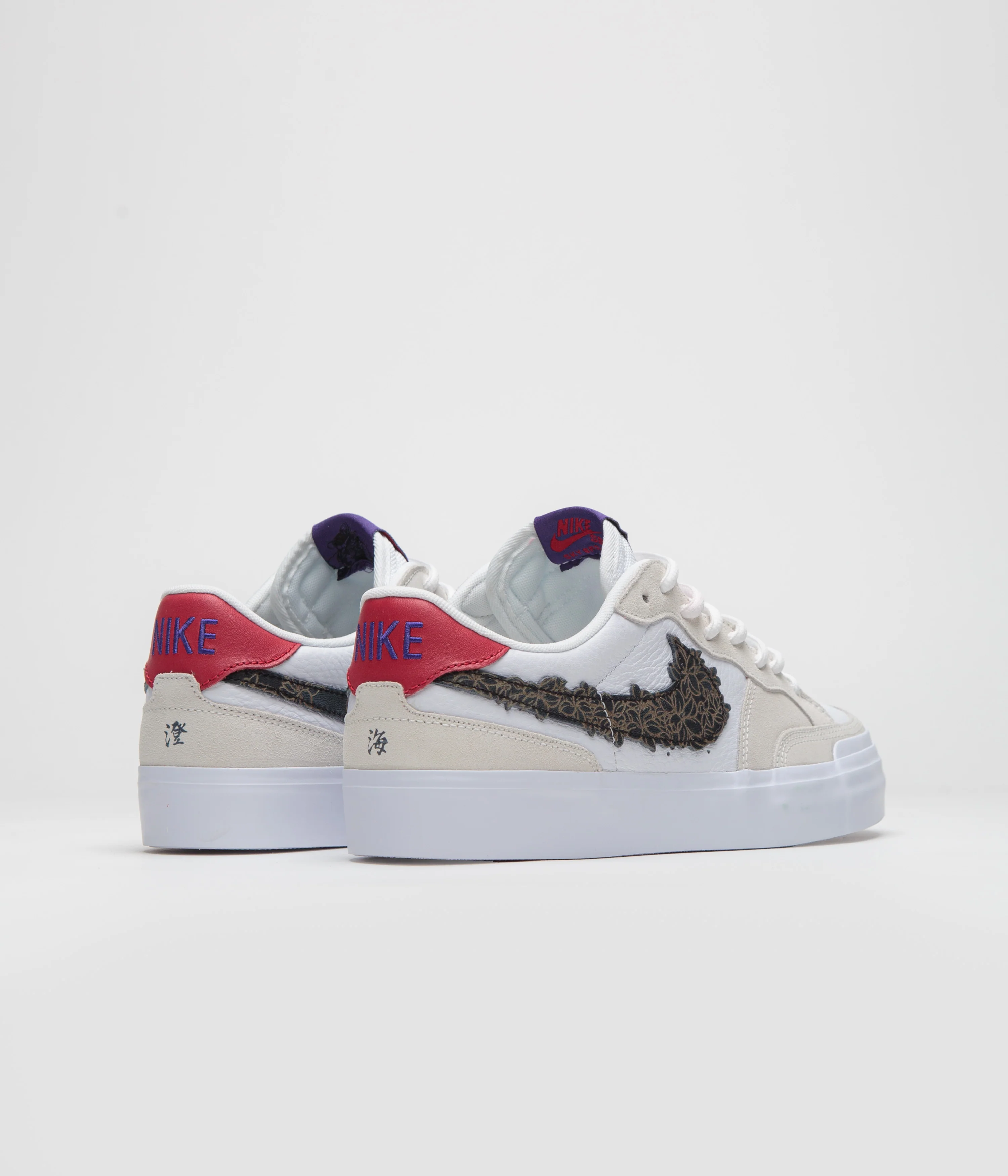 Nike SB x Sky Brown Pogo Plus Shoes - Sail / White - Gym Red - Black - Image 4