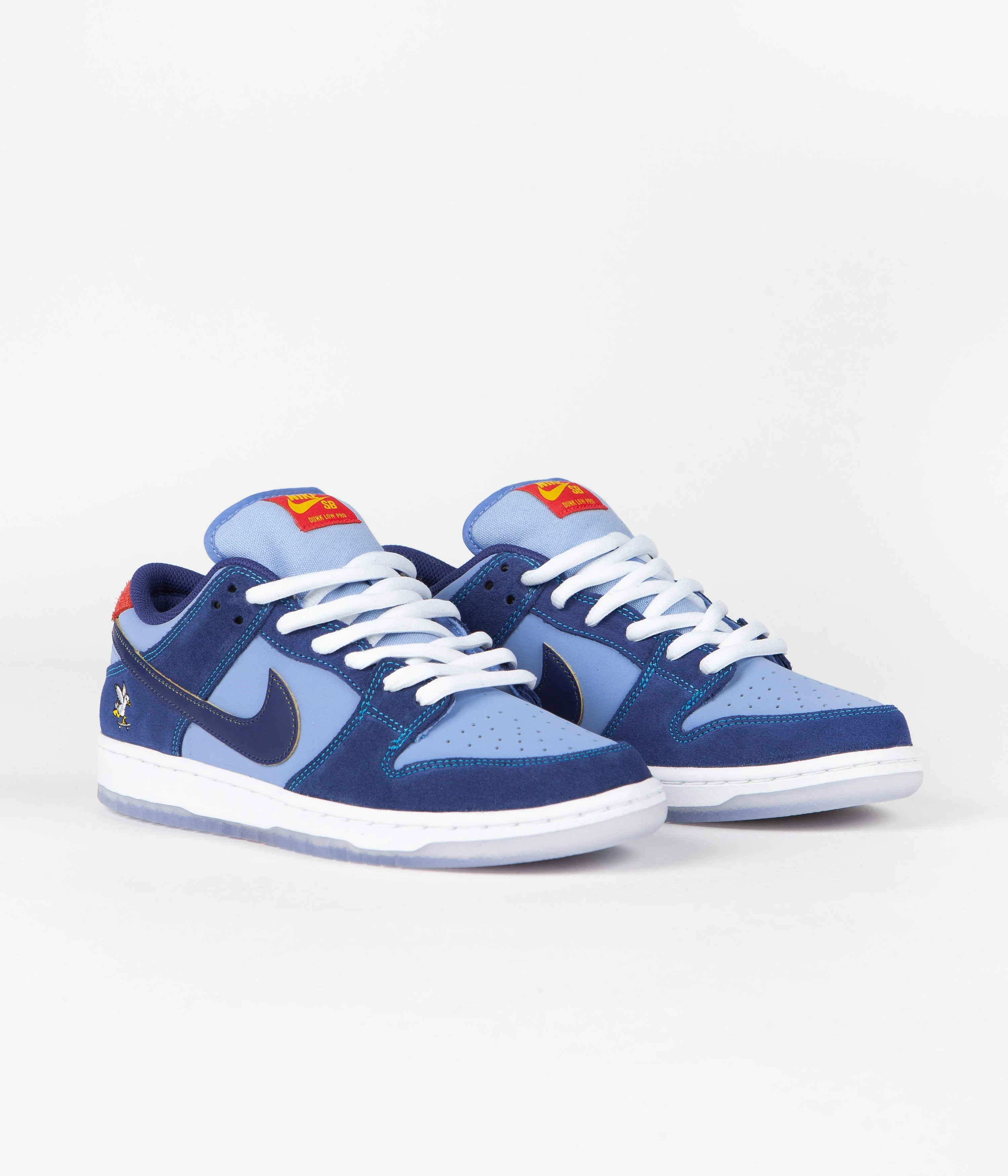 Nike SB x Why So Sad? Dunk Low Premium Shoes - Coastal Blue / Coastal Blue - Light Blue - Image 2