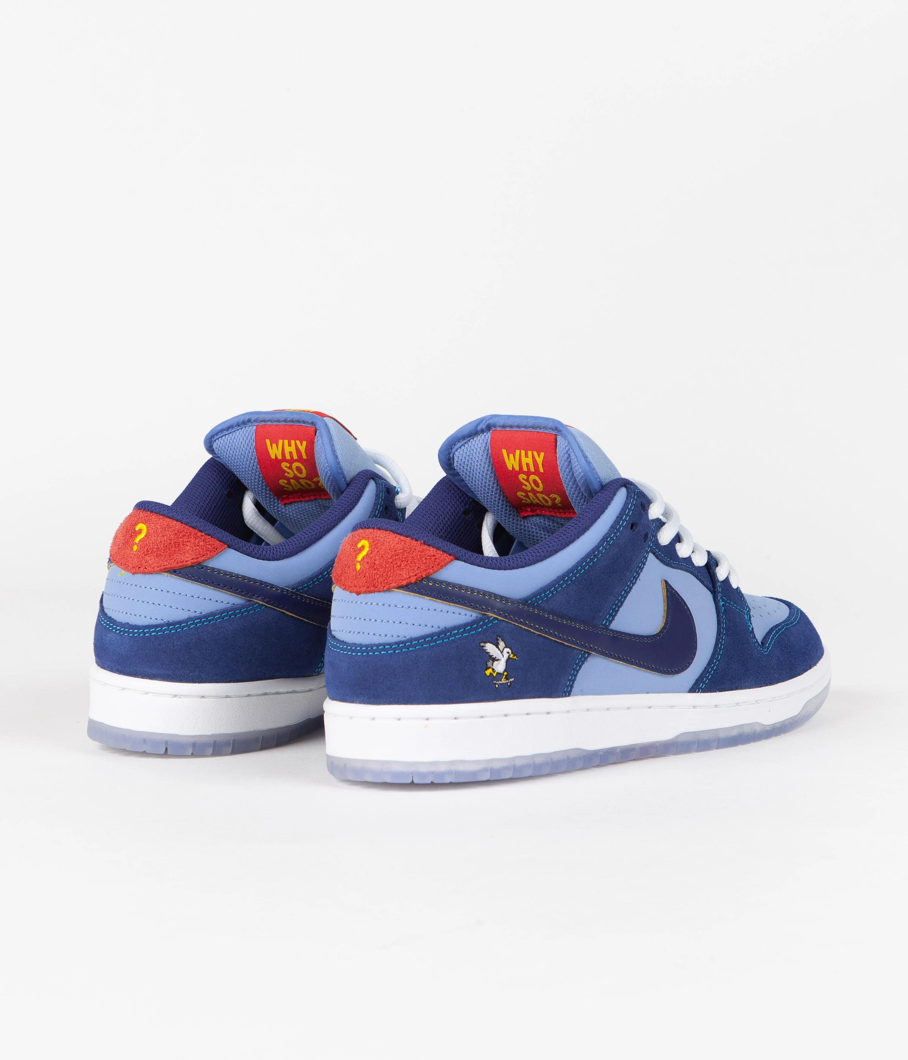 Nike SB x Why So Sad? Dunk Low Premium Shoes - Coastal Blue / Coastal Blue - Light Blue - Image 4