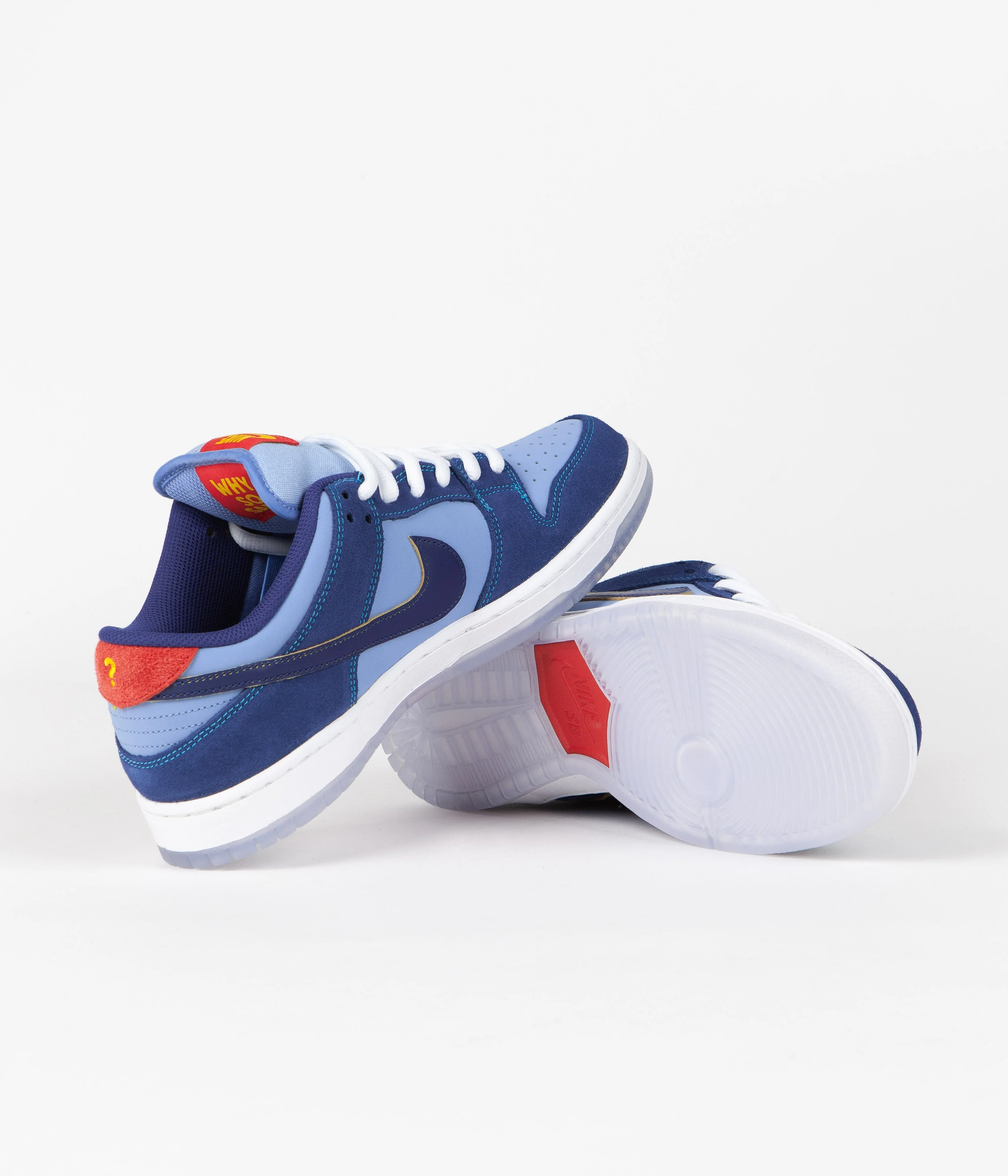 Nike SB x Why So Sad? Dunk Low Premium Shoes - Coastal Blue / Coastal Blue - Light Blue - Image 5