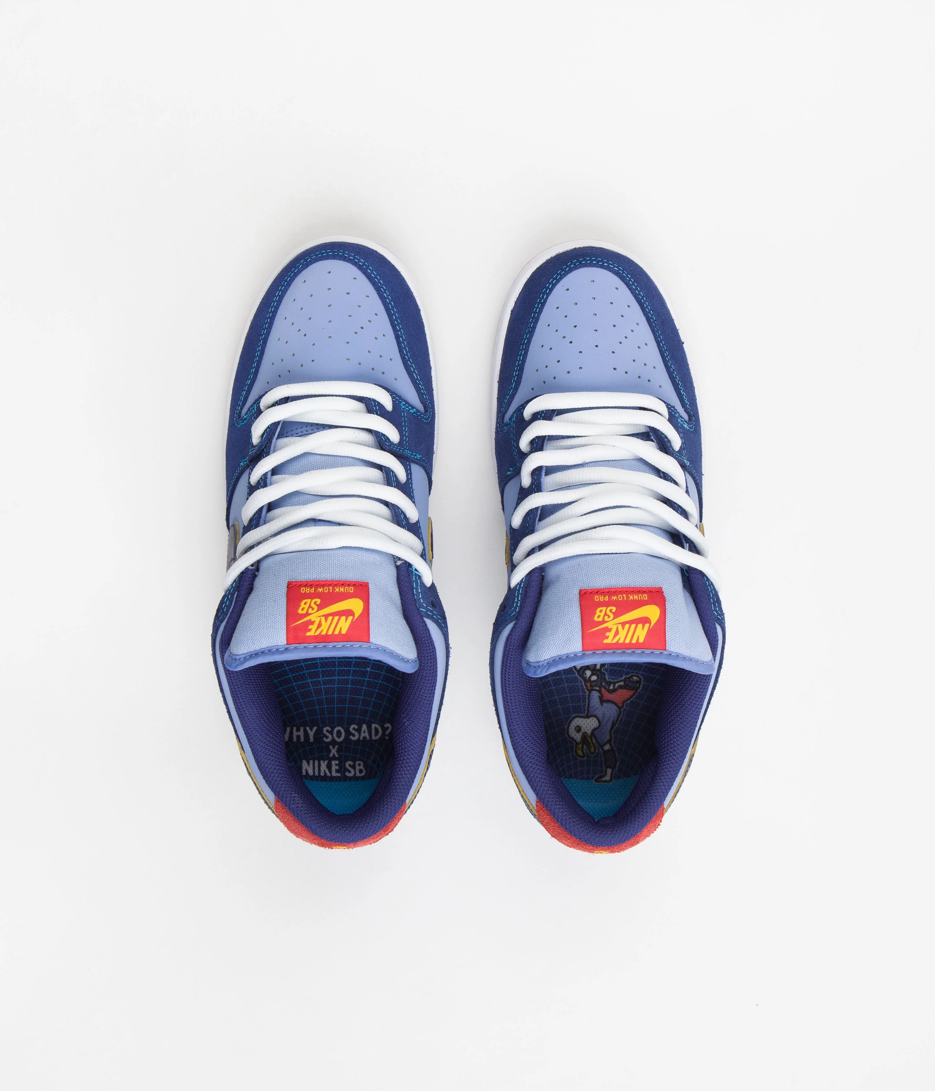 Nike SB x Why So Sad? Dunk Low Premium Shoes - Coastal Blue / Coastal Blue - Light Blue - Image 7