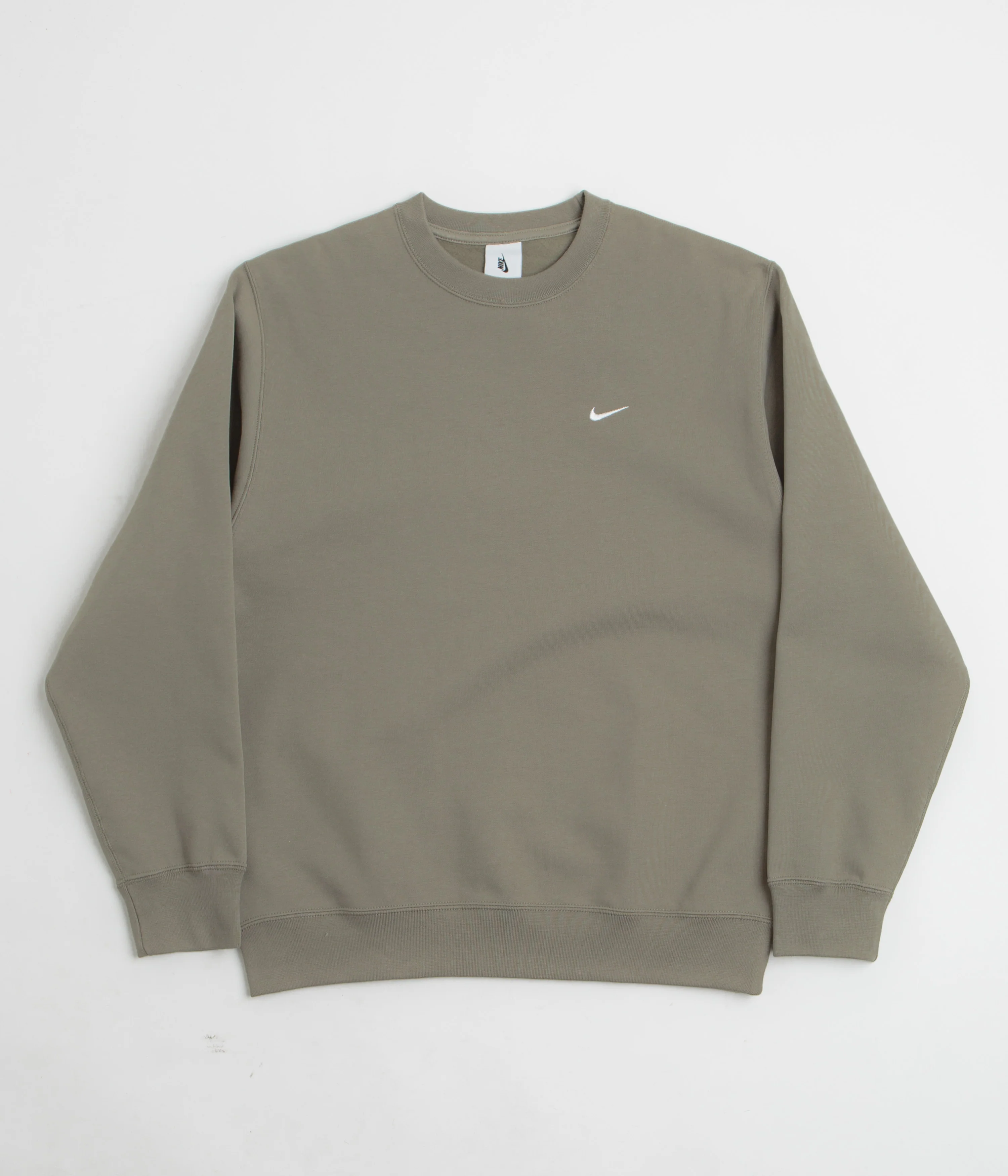 Nike Solo Swoosh Crewneck Sweatshirt - Light Army / White