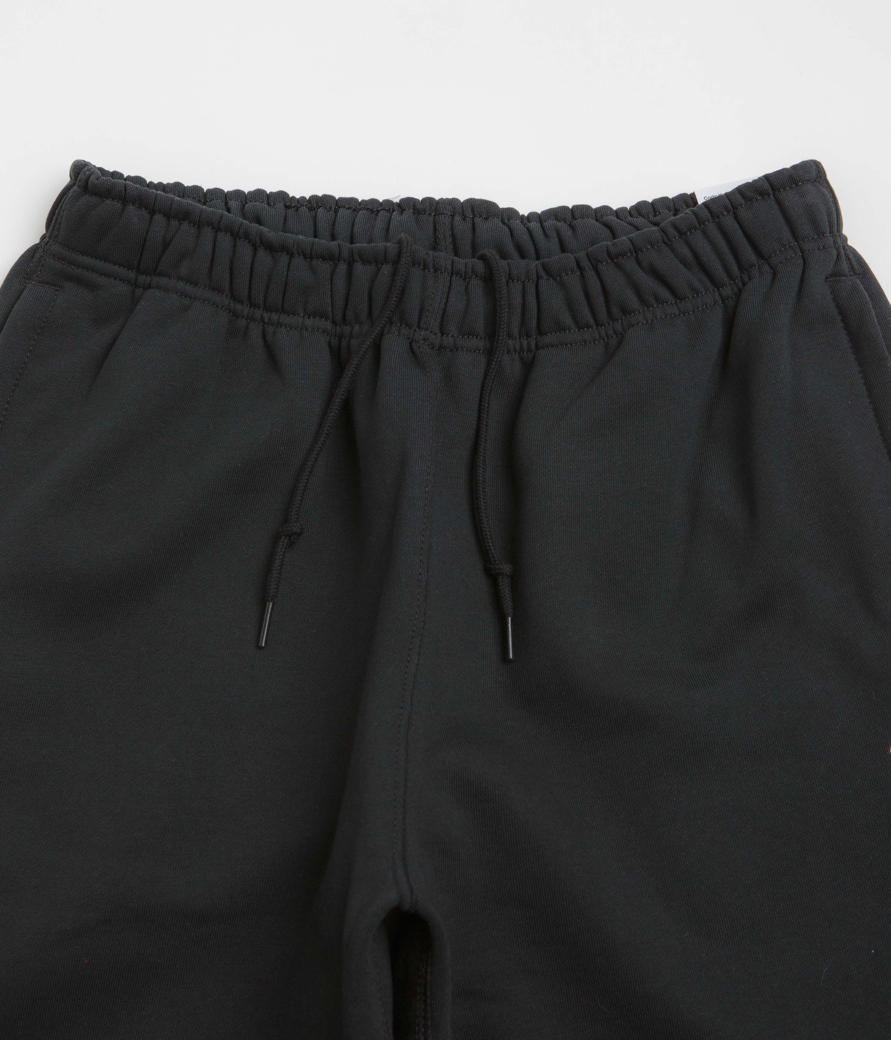 Nike Solo Swoosh Cuffed Sweatpants - Black / Black / White - Image 5