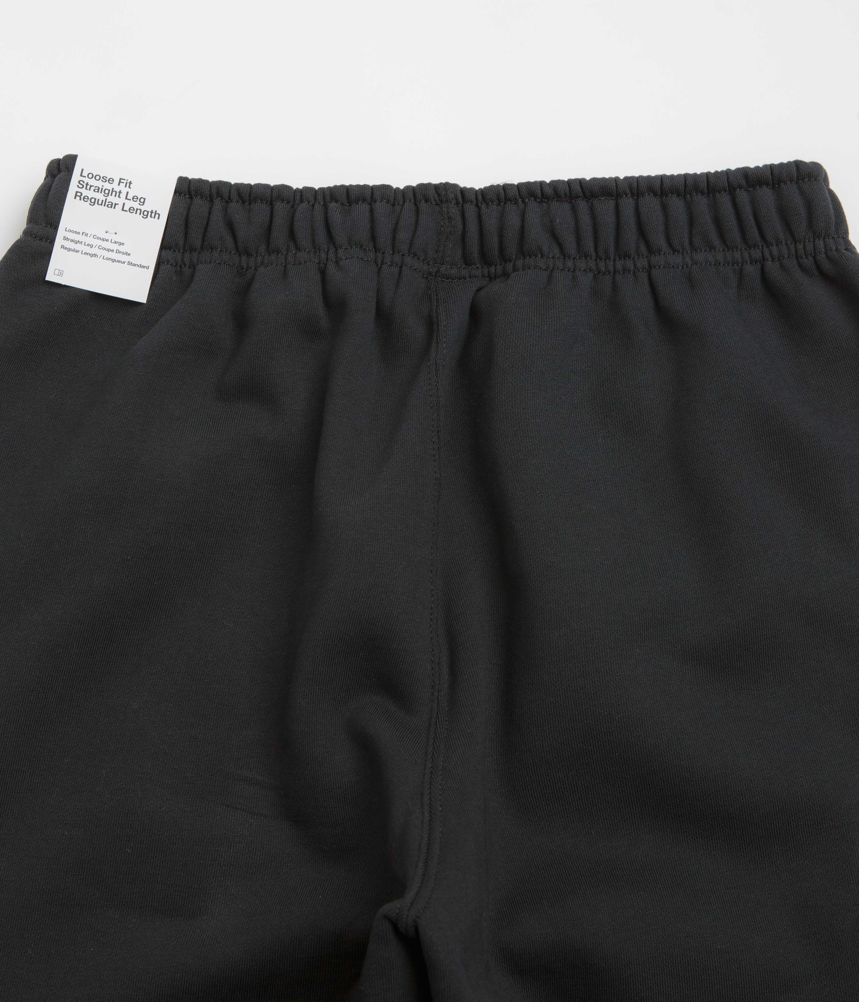 Nike Solo Swoosh Cuffed Sweatpants - Black / Black / White - Image 6