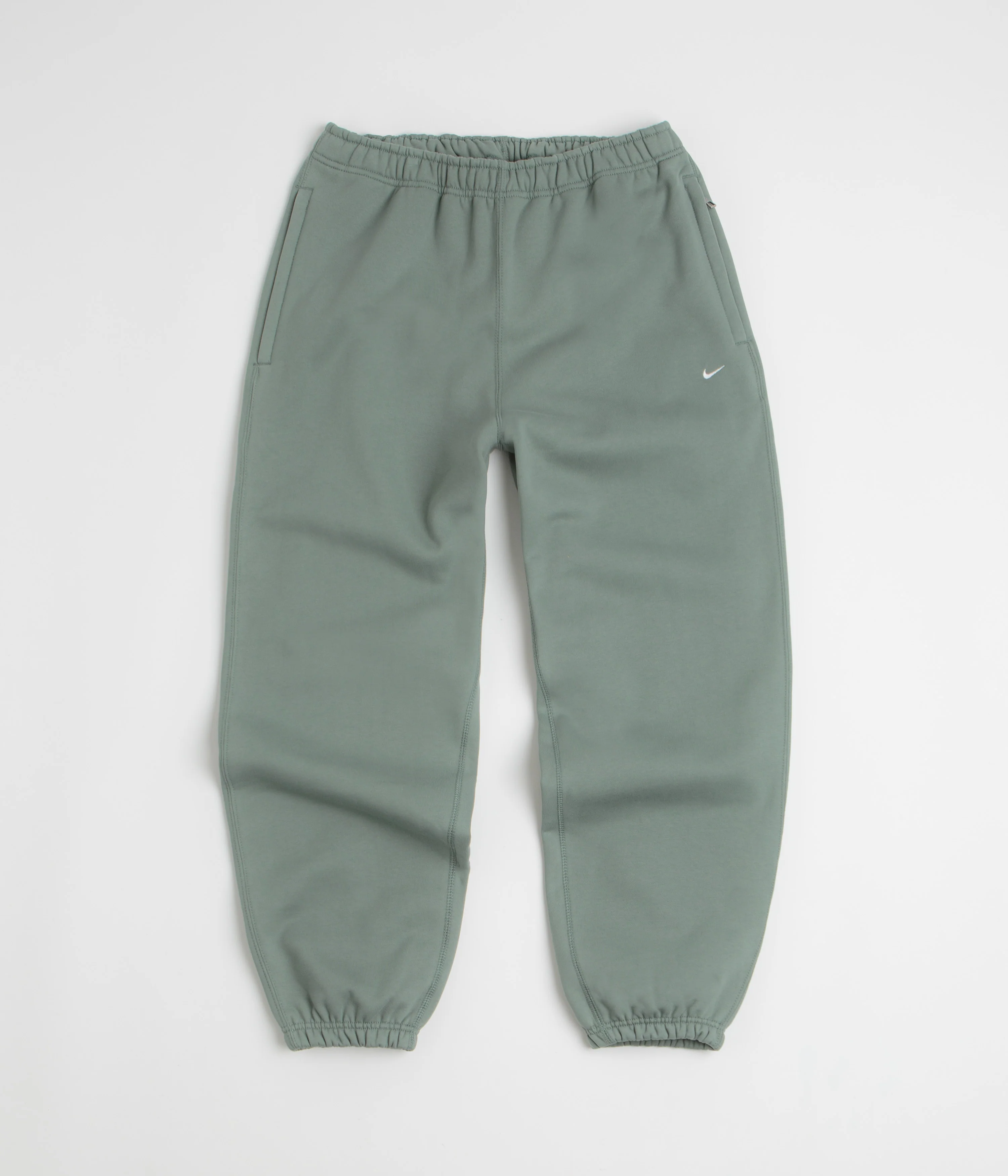 Nike Solo Swoosh Cuffed Sweatpants - Clay Green / Clay Green / White