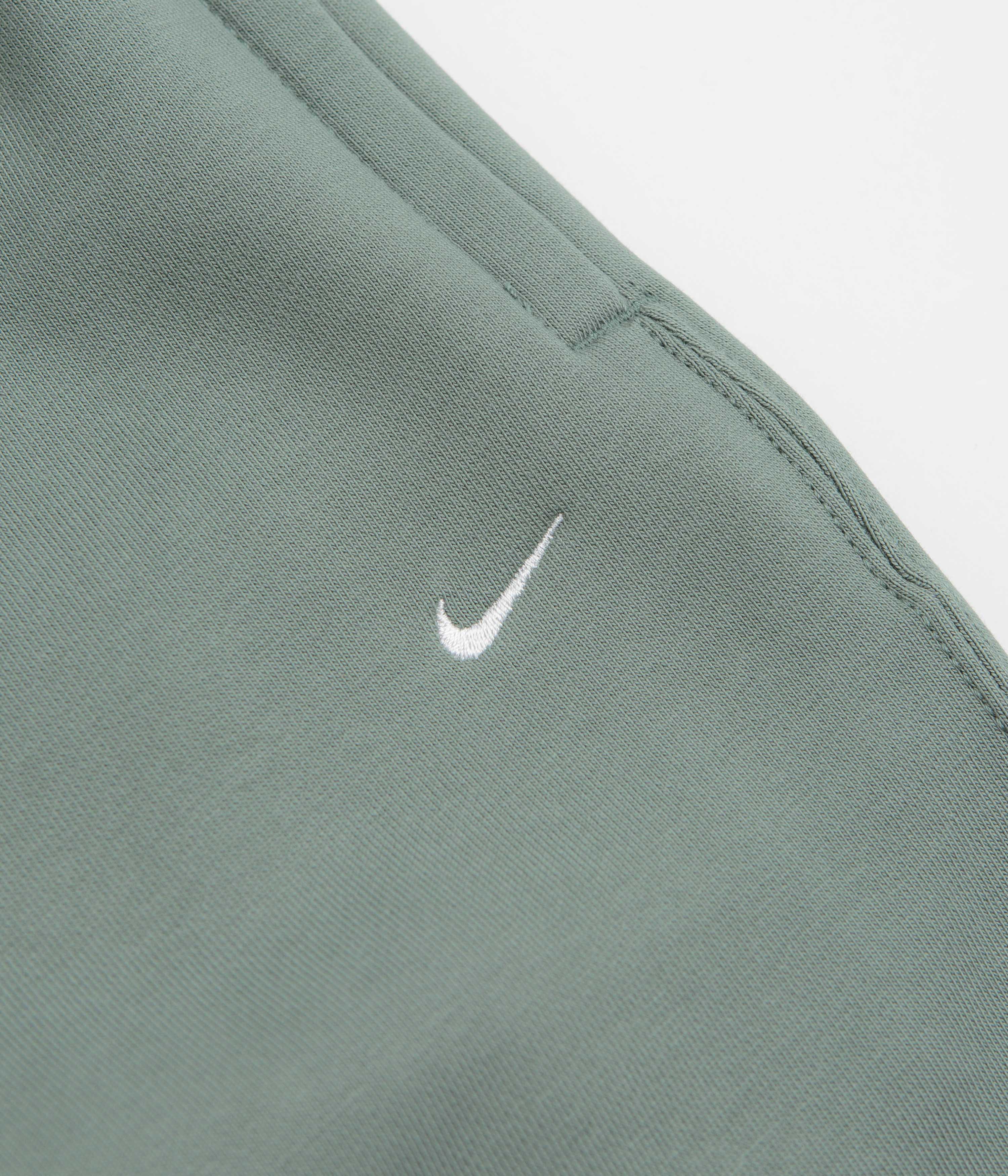 Nike Solo Swoosh Cuffed Sweatpants - Clay Green / Clay Green / White - Image 6