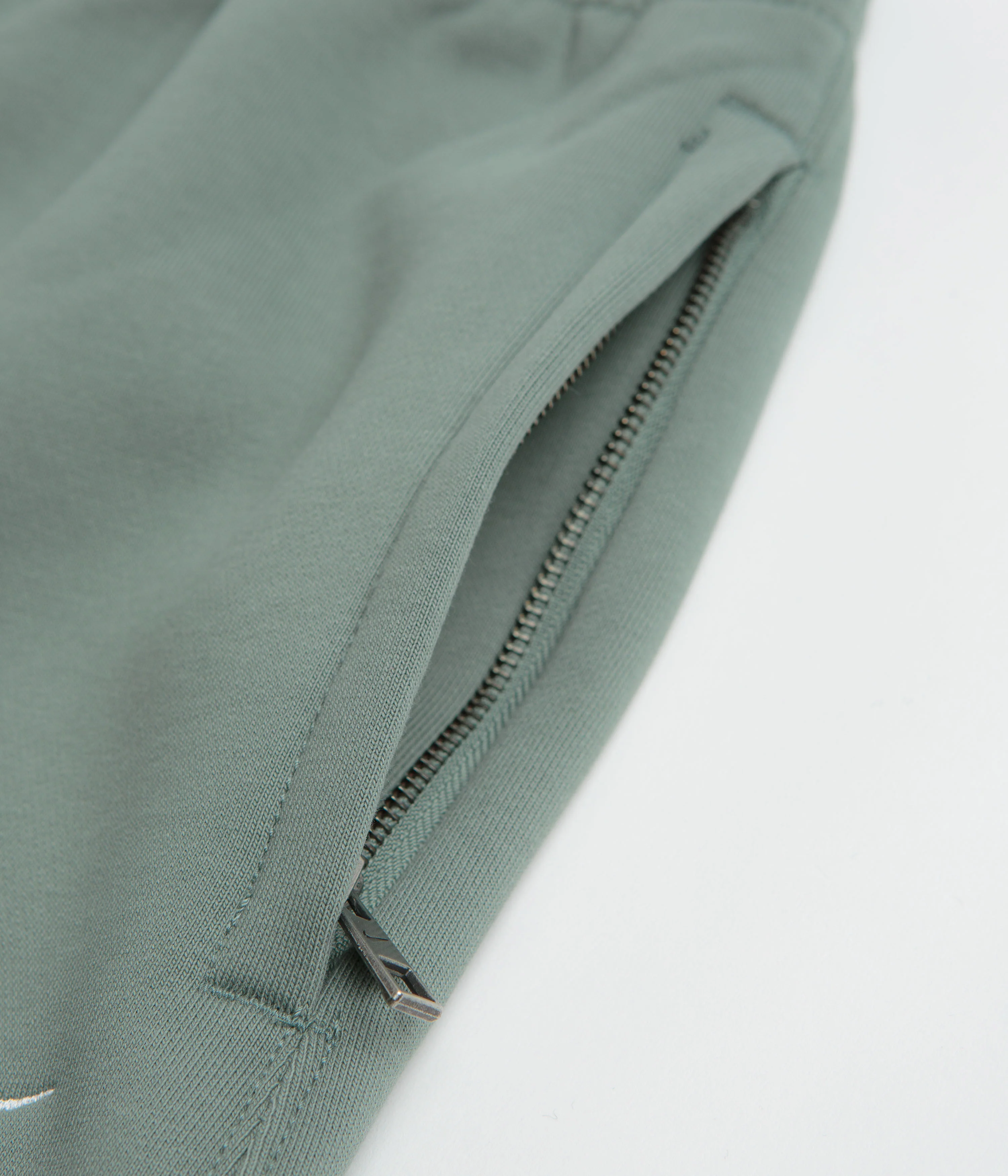 Nike Solo Swoosh Cuffed Sweatpants - Clay Green / Clay Green / White - Image 7