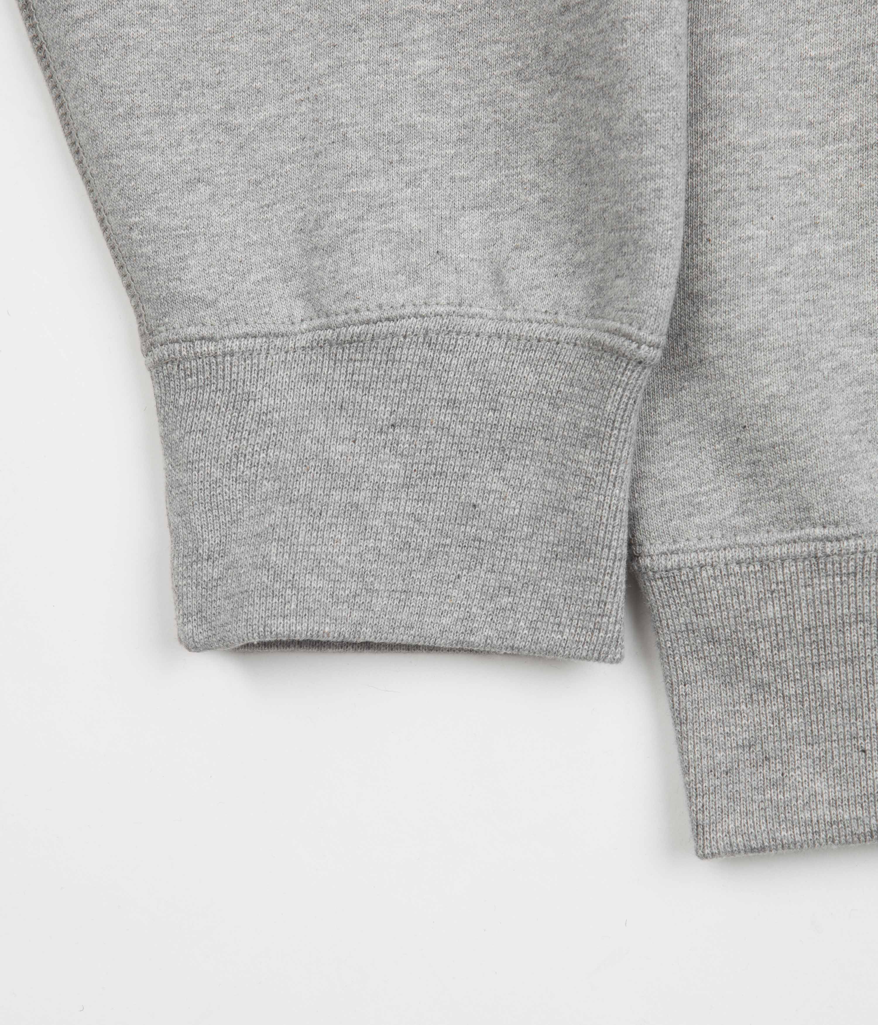 Nike Solo Swoosh Fleece Hoodie - Dark Grey Heather / White - Image 2