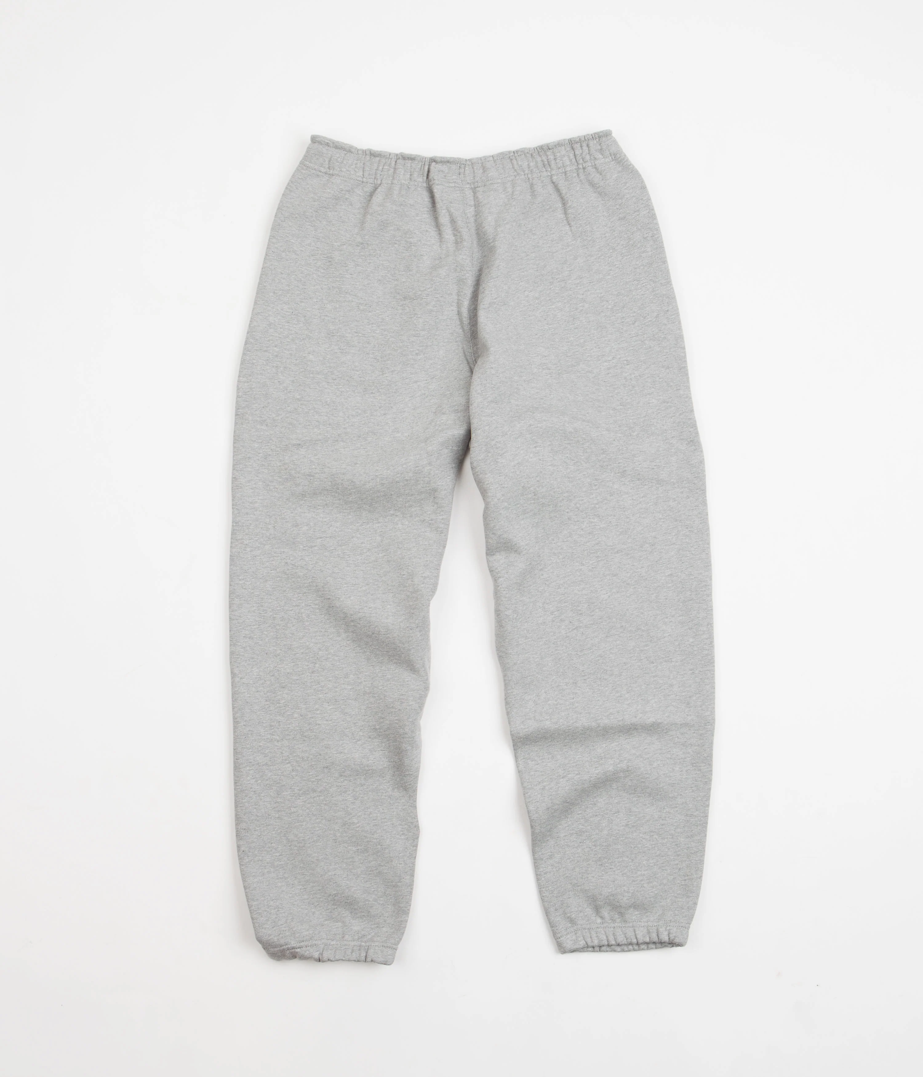 Nike Solo Swoosh Fleece Sweatpants - Dark Grey Heather / White - Image 3