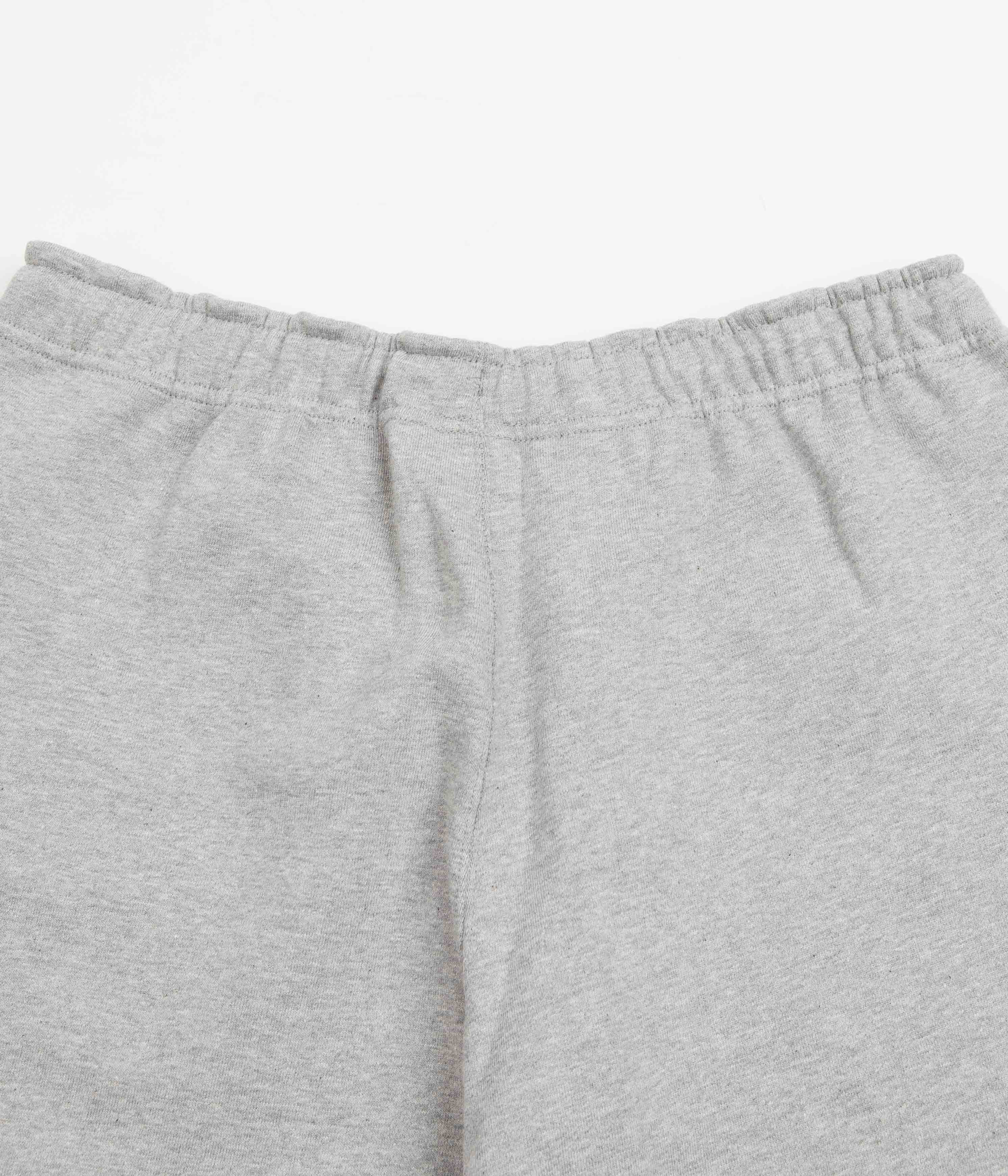 Nike Solo Swoosh Fleece Sweatpants - Dark Grey Heather / White - Image 6