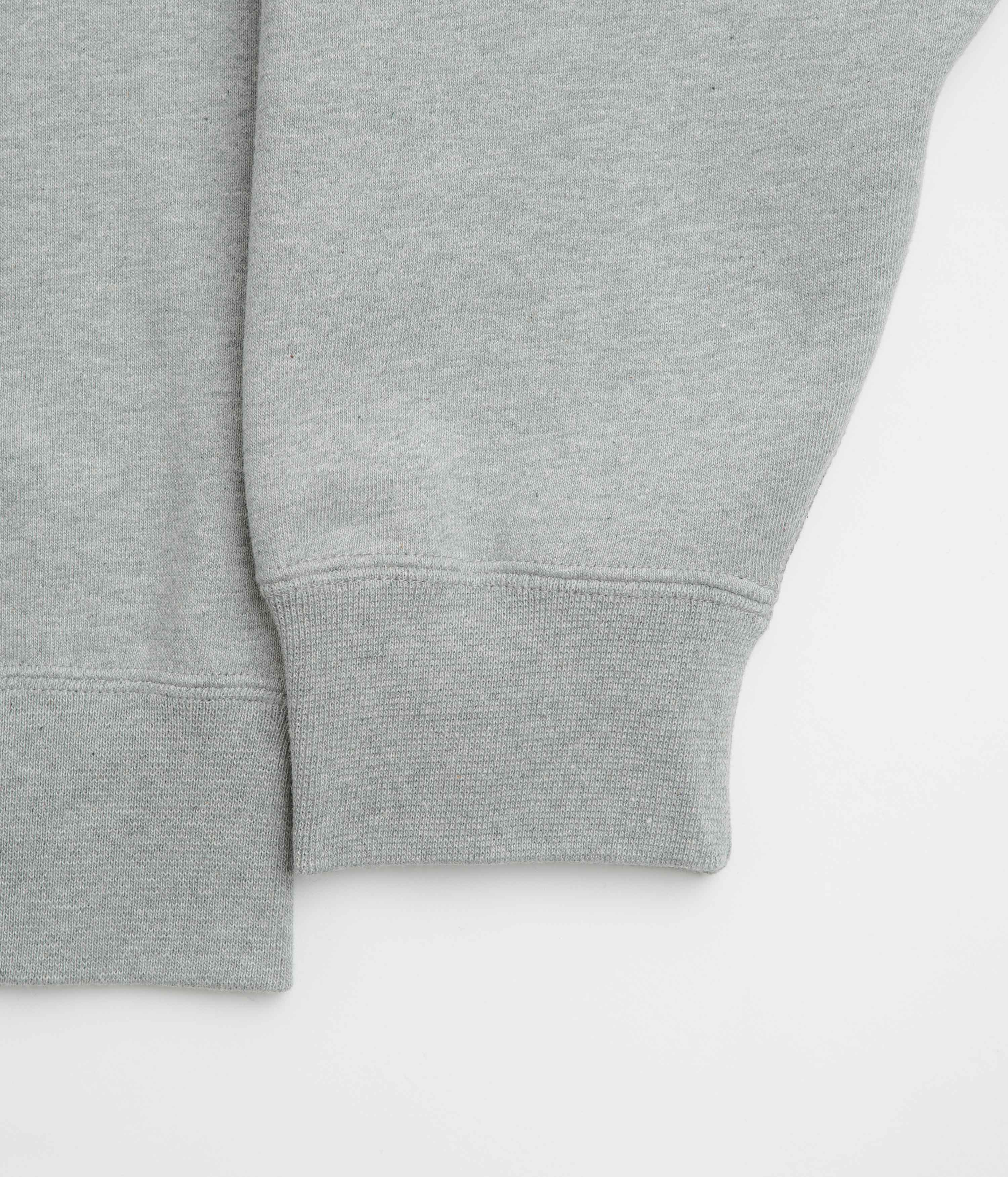 Nike Solo Swoosh Full Zip Hoodie - Dark Grey Heather / White - Image 5