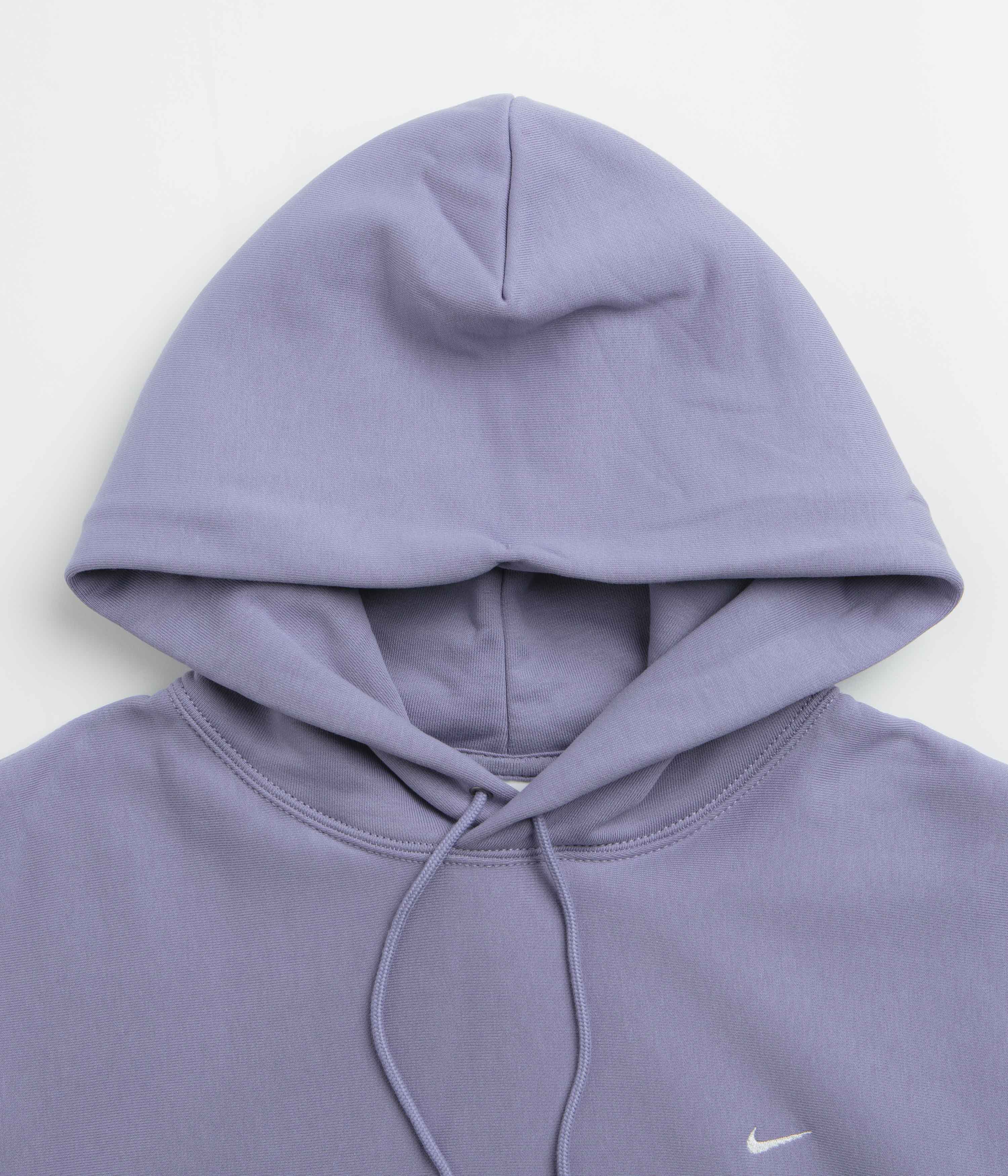 Nike Solo Swoosh Hoodie - Iron Purple / White - Image 2