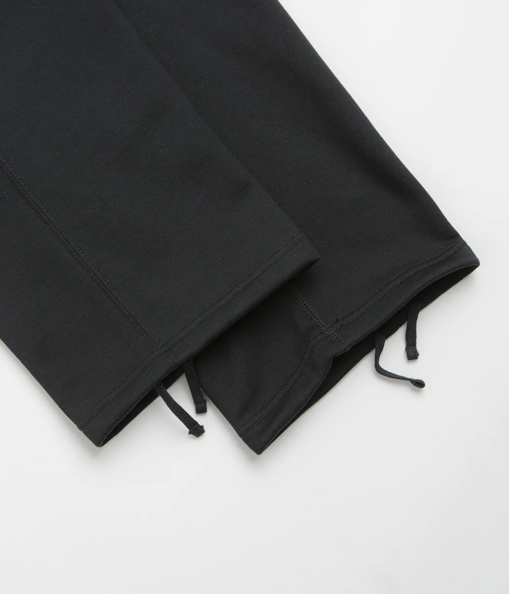 Nike Solo Swoosh Open Hem Sweatpants - Black / Black / White - Image 8