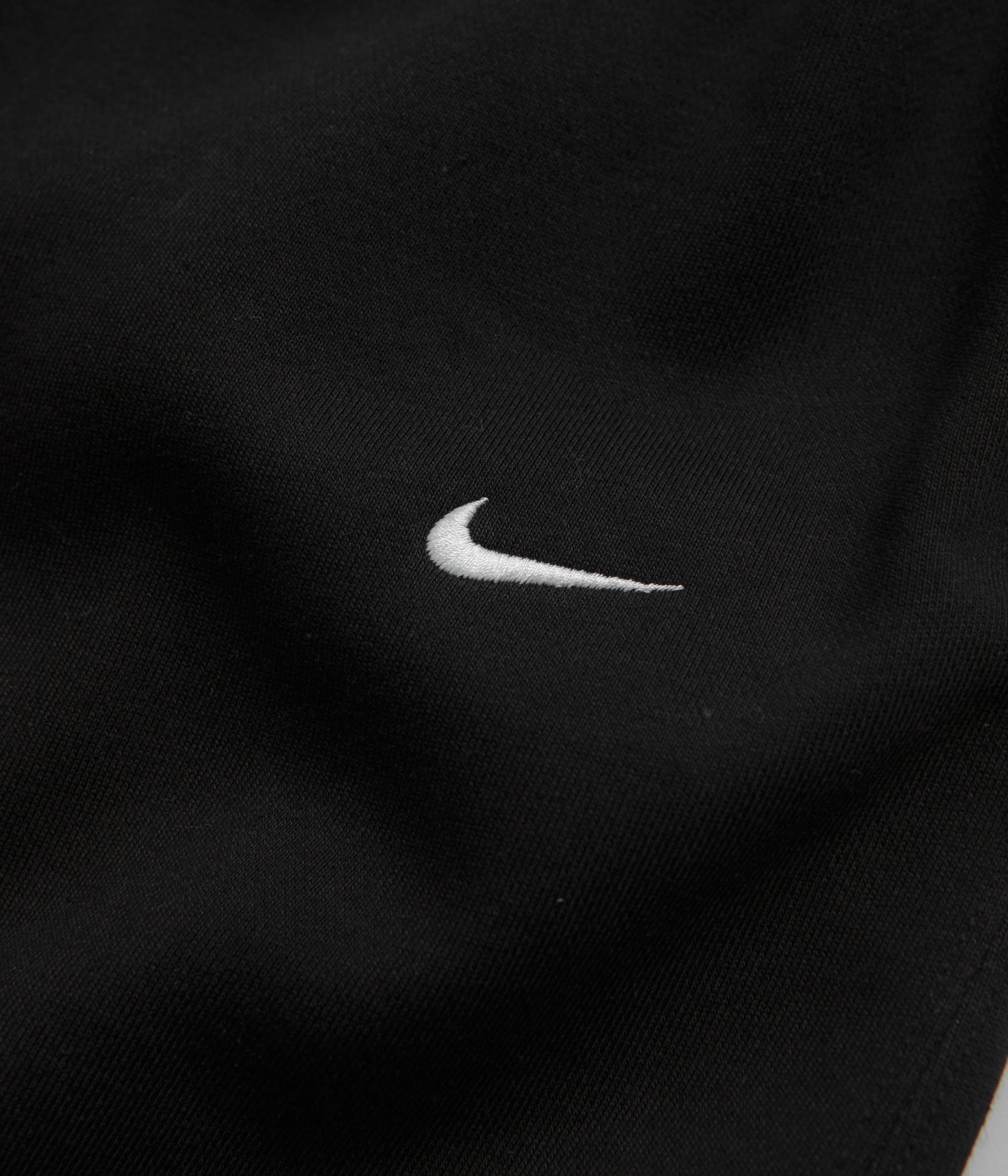 Nike Solo Swoosh Open Hem Sweatpants - Black / White - Image 6