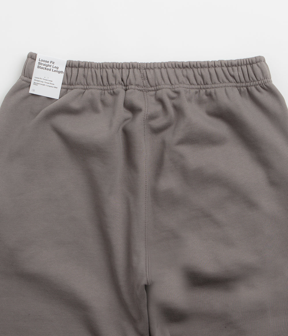 Nike Solo Swoosh Open Hem Sweatpants - Cave Stone / Cave Stone / White - Image 5