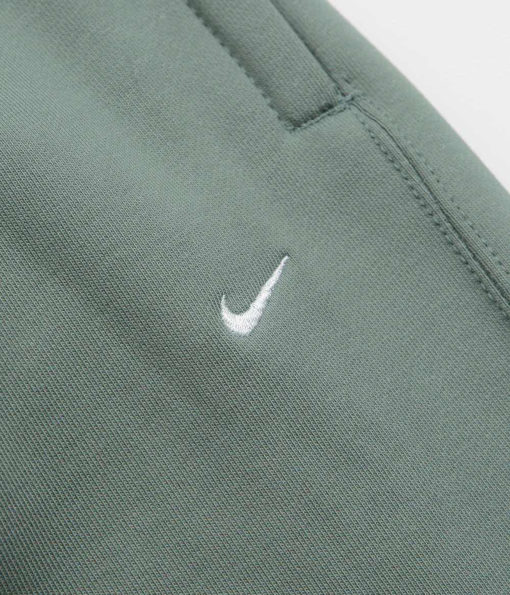 Nike Solo Swoosh Open Hem Sweatpants - Clay Green / Clay Green / White - Image 6