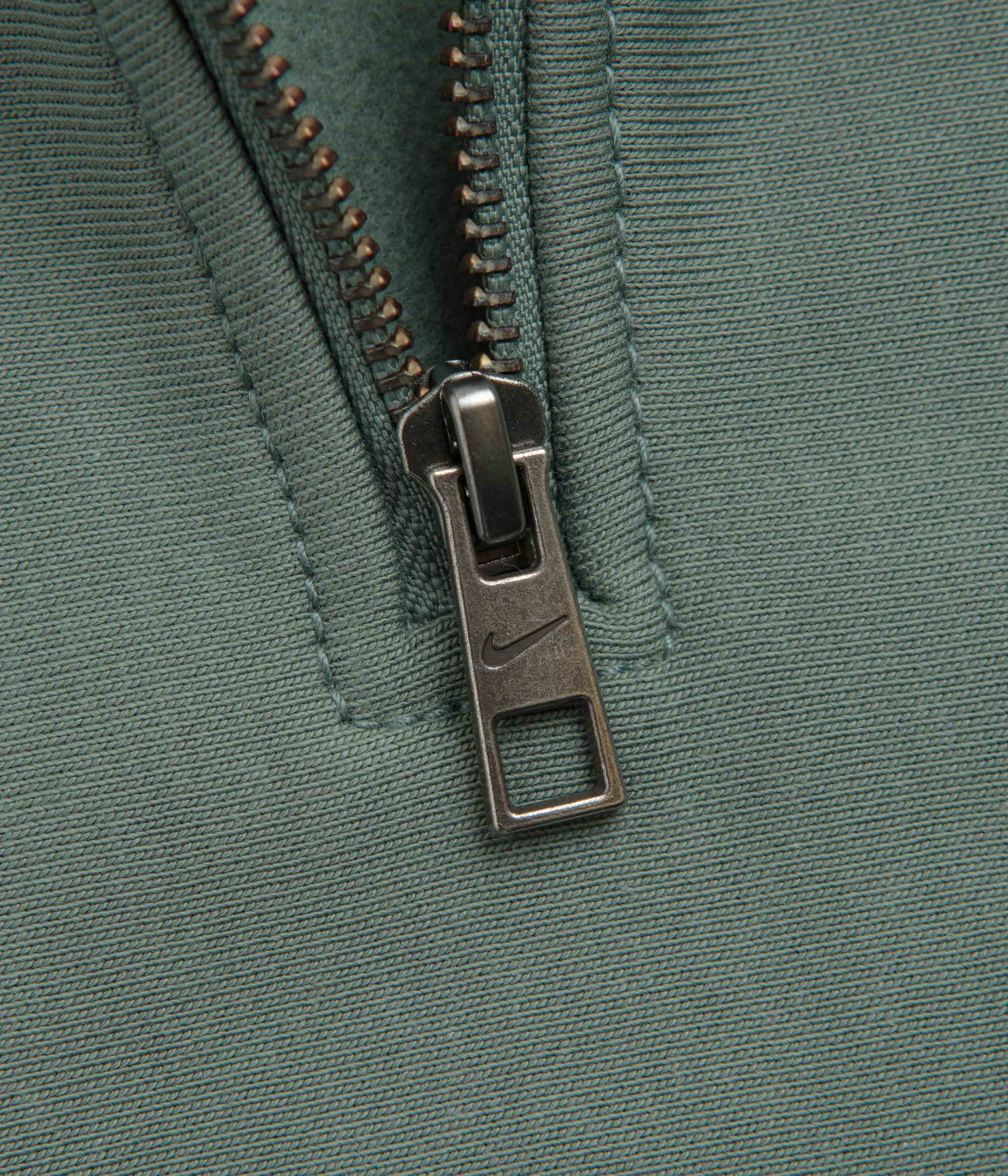 Nike Solo Swoosh Quarter Zip Sweatshirt - Clay Green / White - Image 4