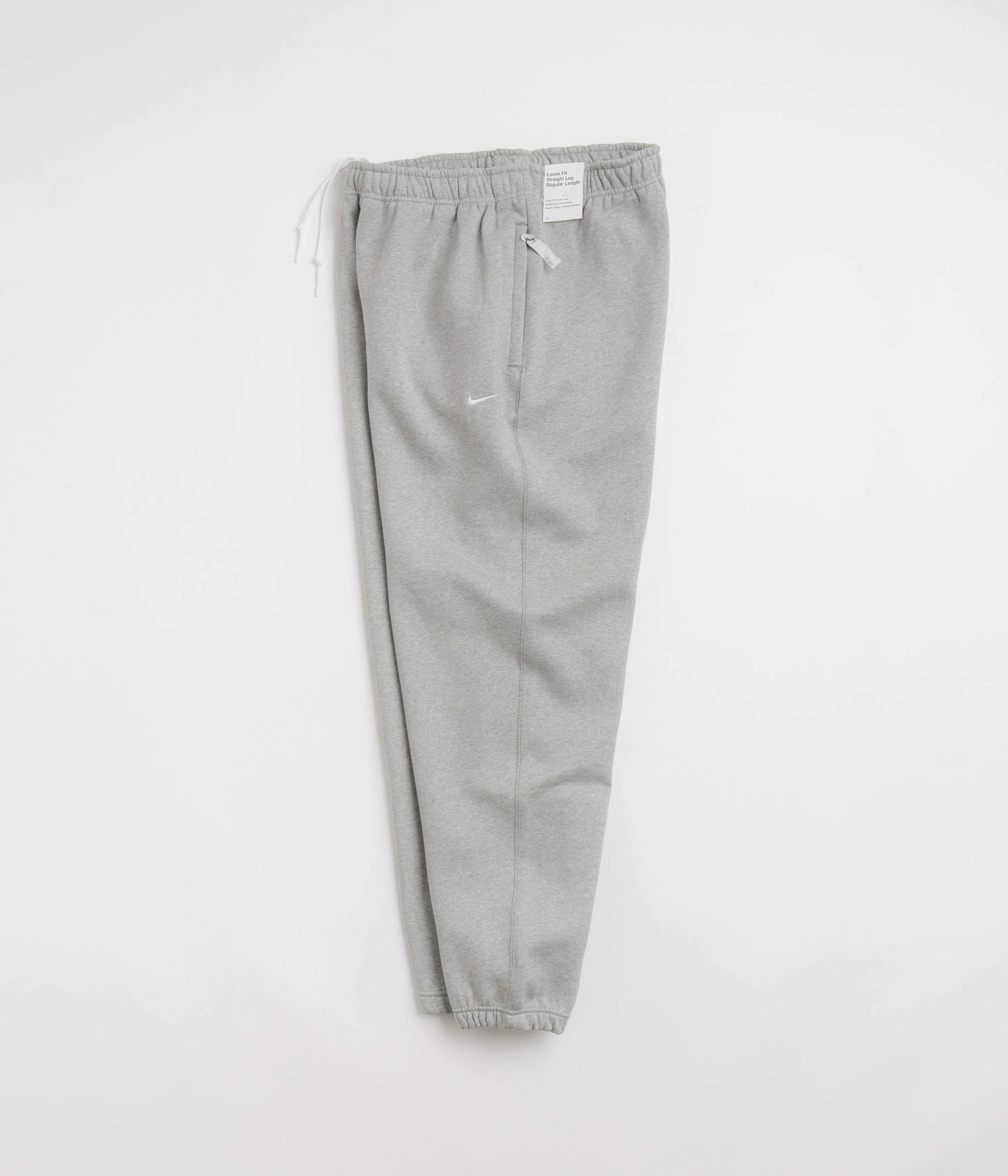 Nike Solo Swoosh Sweatpants - Dark Grey Heather / White - Image 2