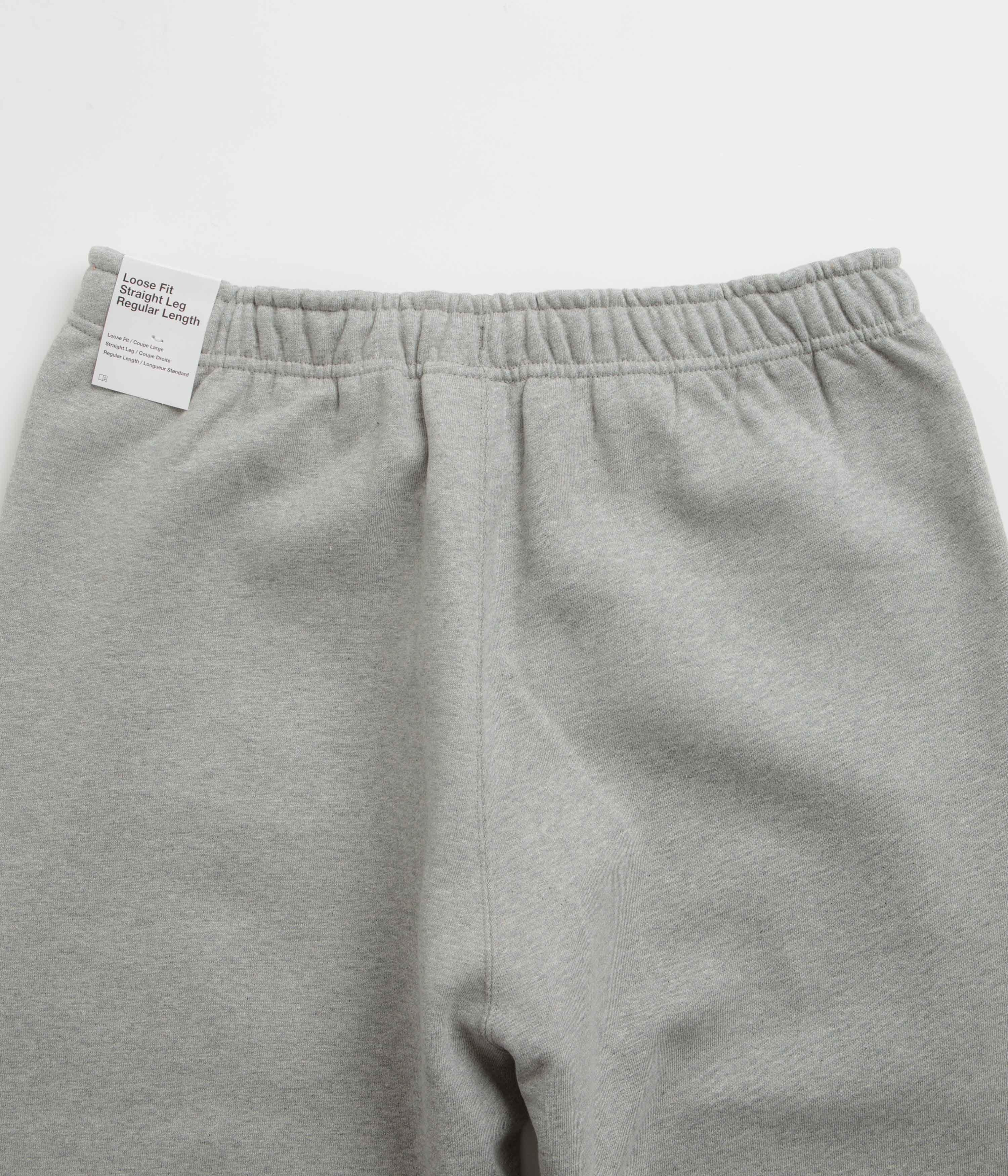 Nike Solo Swoosh Sweatpants - Dark Grey Heather / White - Image 5