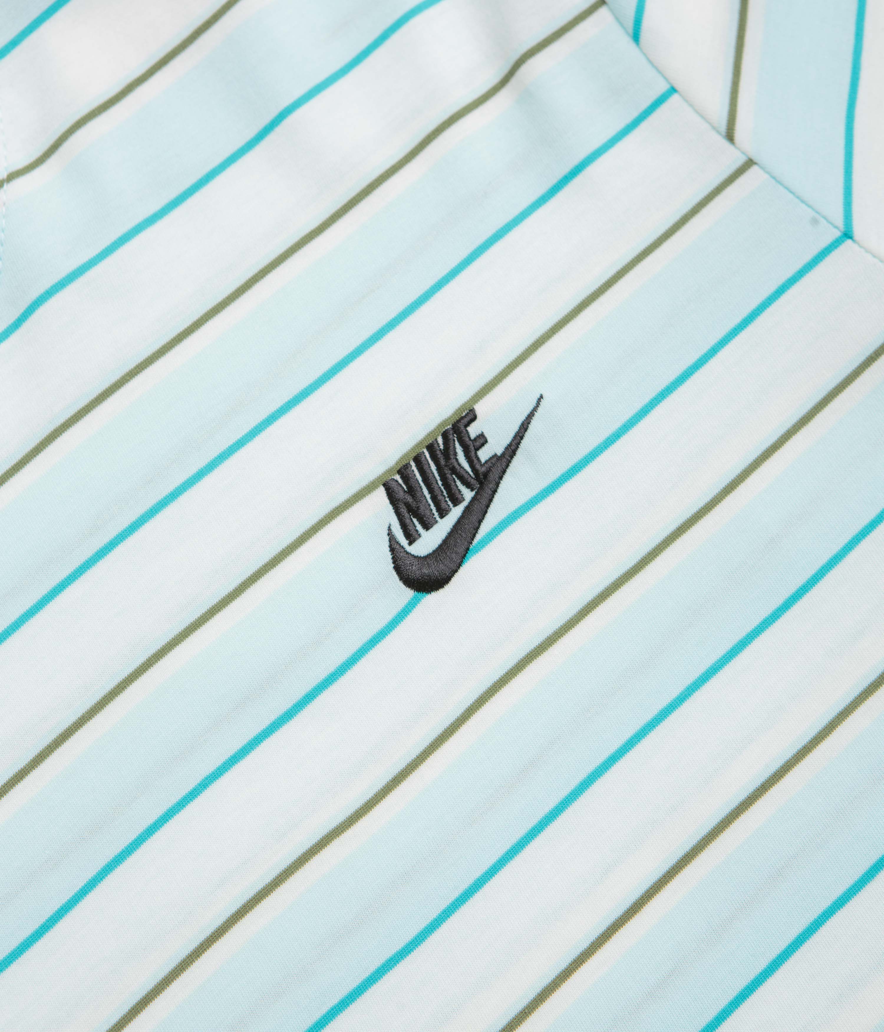 Nike Stripe Club T-Shirt - Glacier Blue / Black - Image 2