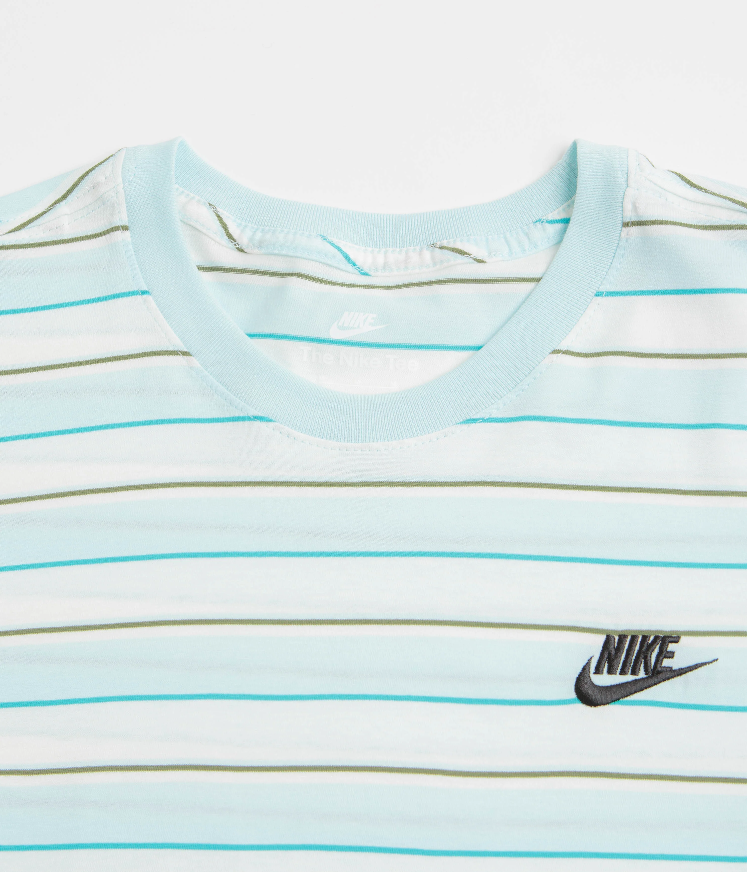 Nike Stripe Club T-Shirt - Glacier Blue / Black - Image 3
