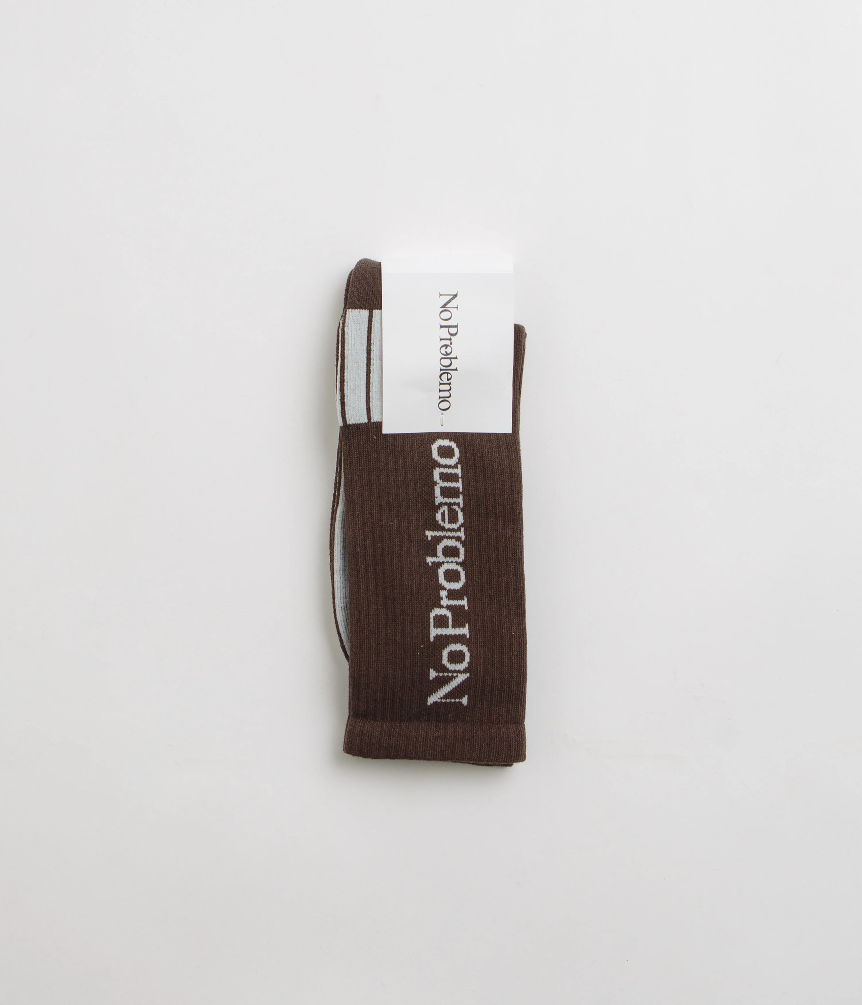 No Problemo Logo Socks - Brown - Image 2
