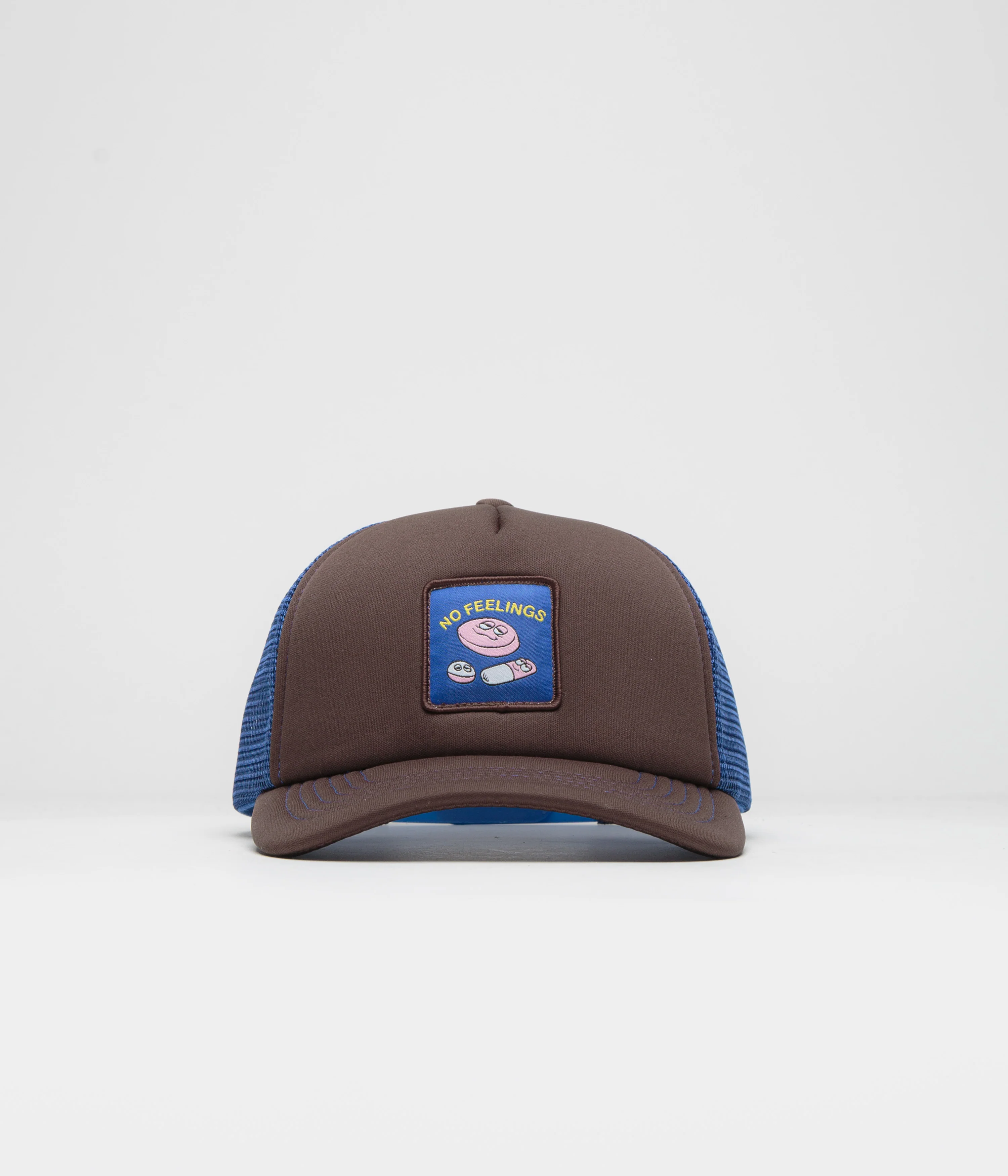 No Problemo No Feelings Trucker Cap - Brown - Image 2